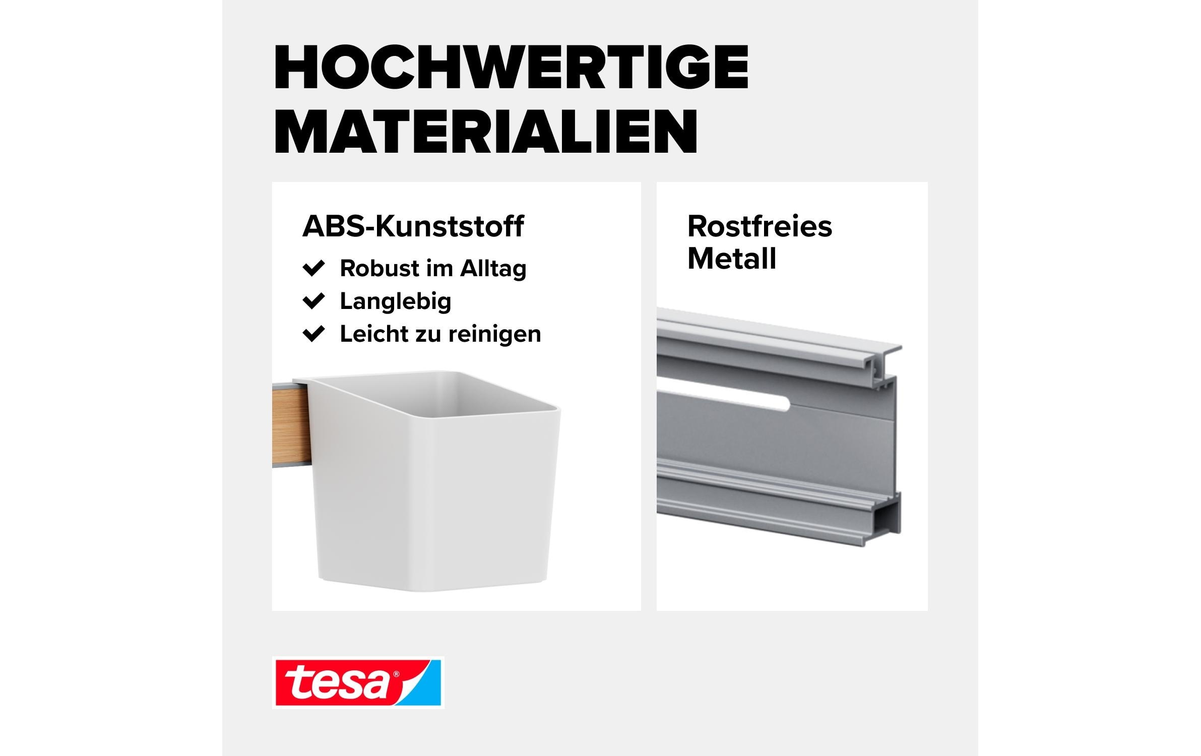 tesa Ablageelement »S Weiss«