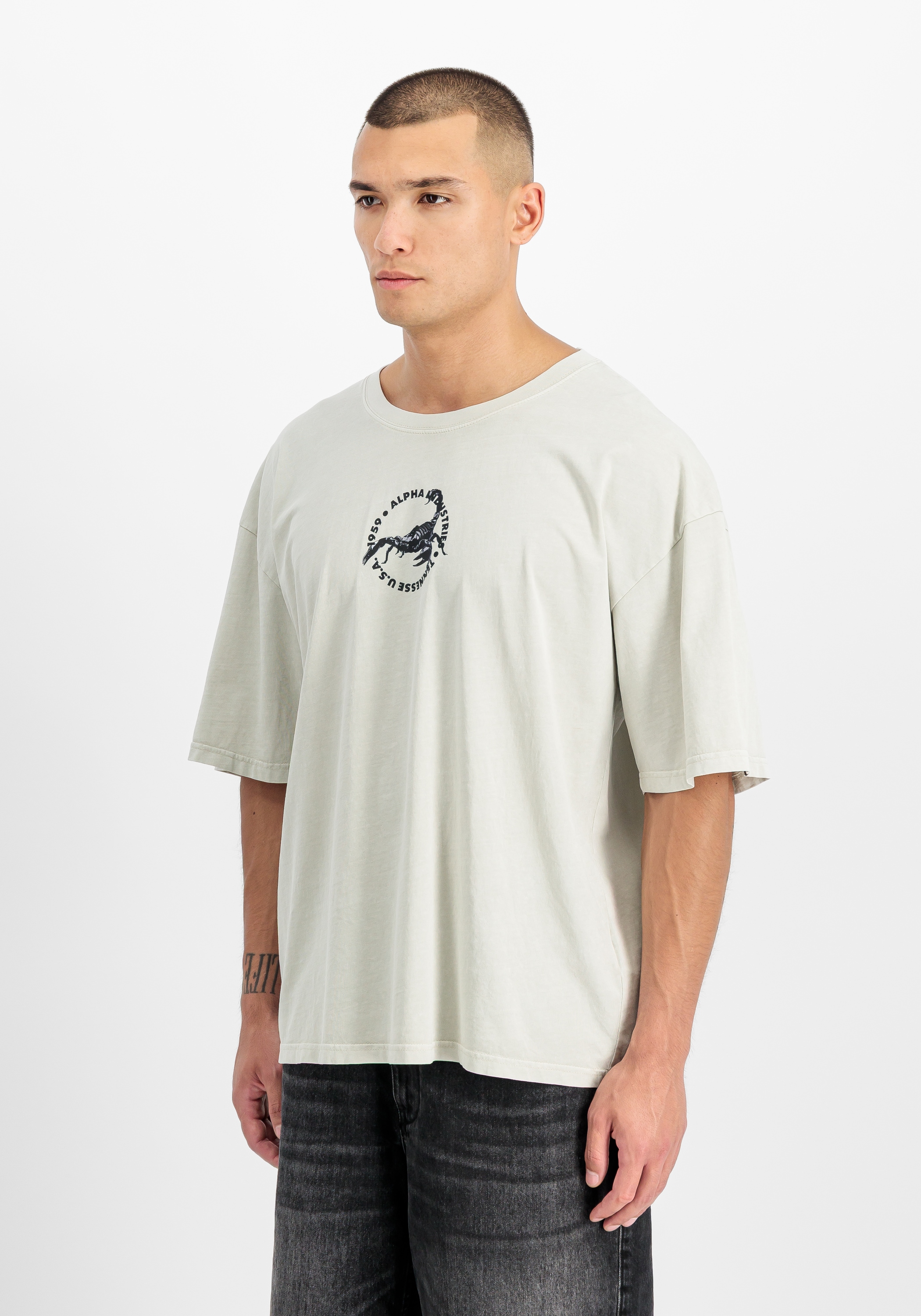 Image of Alpha Industries T-Shirt "US Scorpion Backprint T-Shirt"