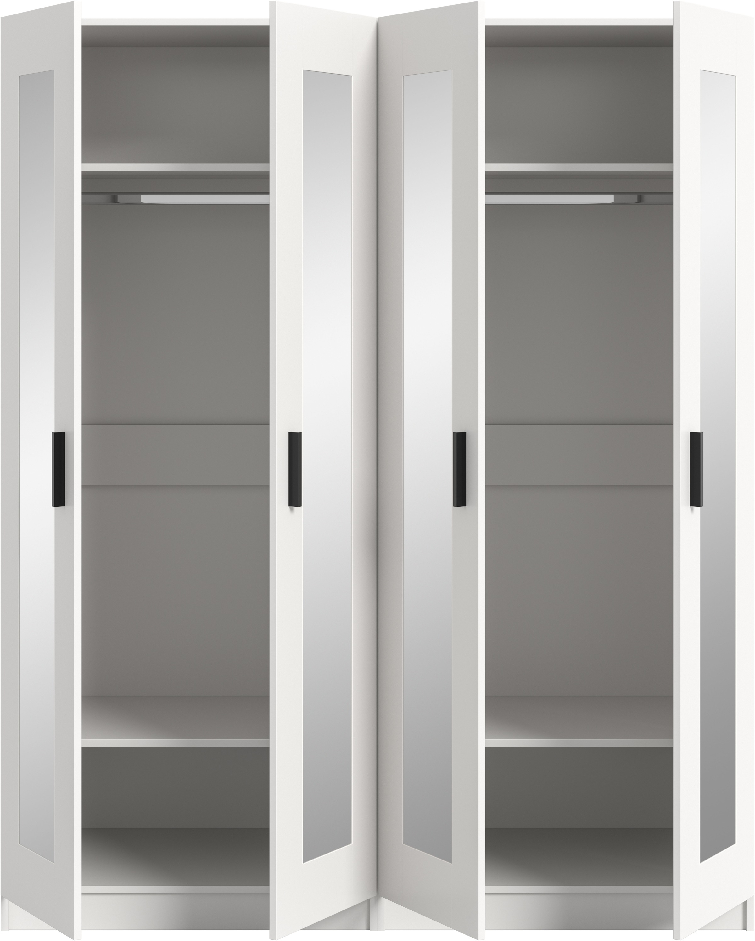 Home affaire Armoires à vêtements »Farmsen, TOPSELLER!, Schlafzimmerschrank, Garderobe, Schrank« Schrank-Kombi, Schlafzimmer, Garderobenschrank, Flur,  Set best. aus: 2 Kleiderschränken, individuell platzierbar