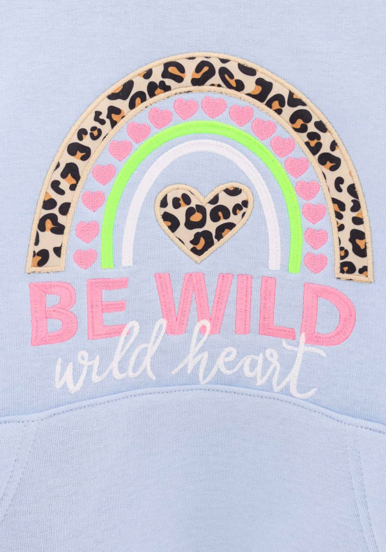 Zwillingsherz Hoodie »"Nicki" Kids«, mit Herzchen- und Leo Details für Mädchen