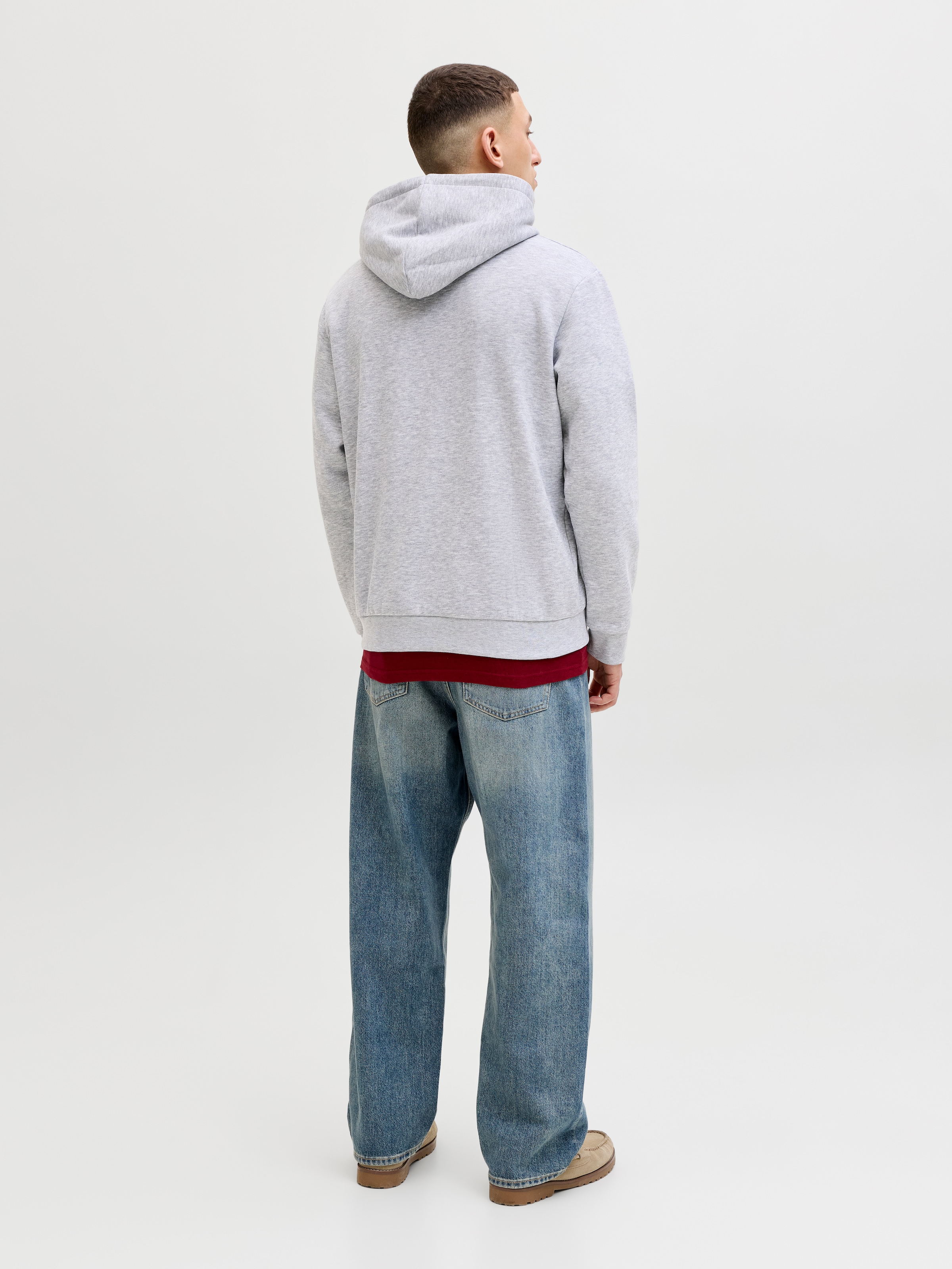 Jack & Jones Sweat à capuche »JJEBRADLEY SWEAT HOOD 2PK MP«, 2 mélange de matières, coupe décontractée

