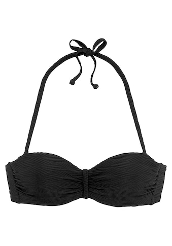 Bügel-Bandeau-Bikini-Top »Loretta«, mit Strukturmuster