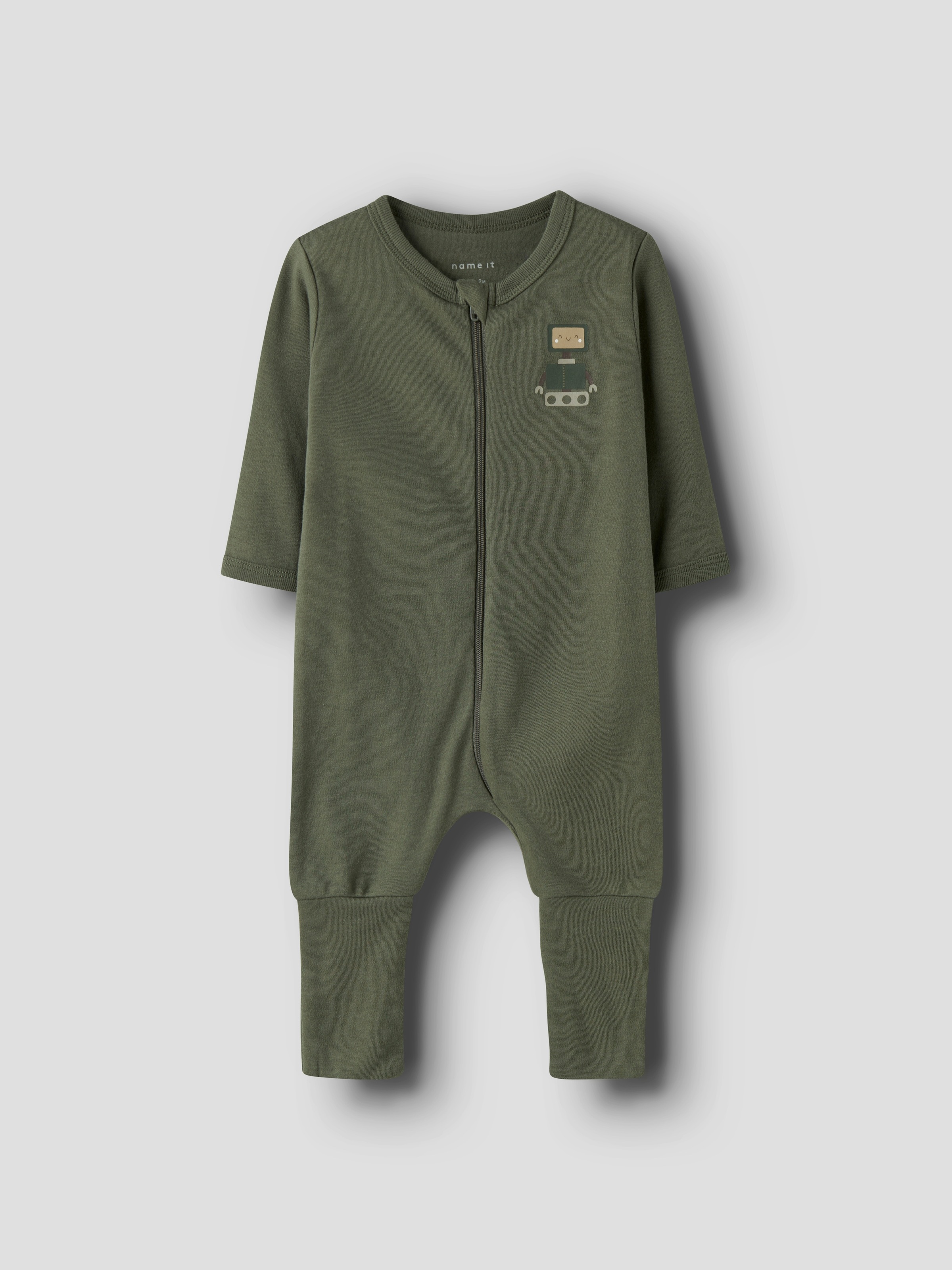 Name It Pyjama »NBMNIGHTSUIT 2P ZIP FF ROBOT NOOS«, (Packung, 2 tlg.)