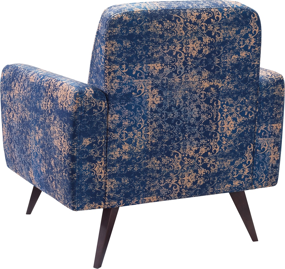 exxpo - sofa fashion Fauteuil »Side, bequemer Loungesessel mit extravagantem Bezug, Breite 82cm«