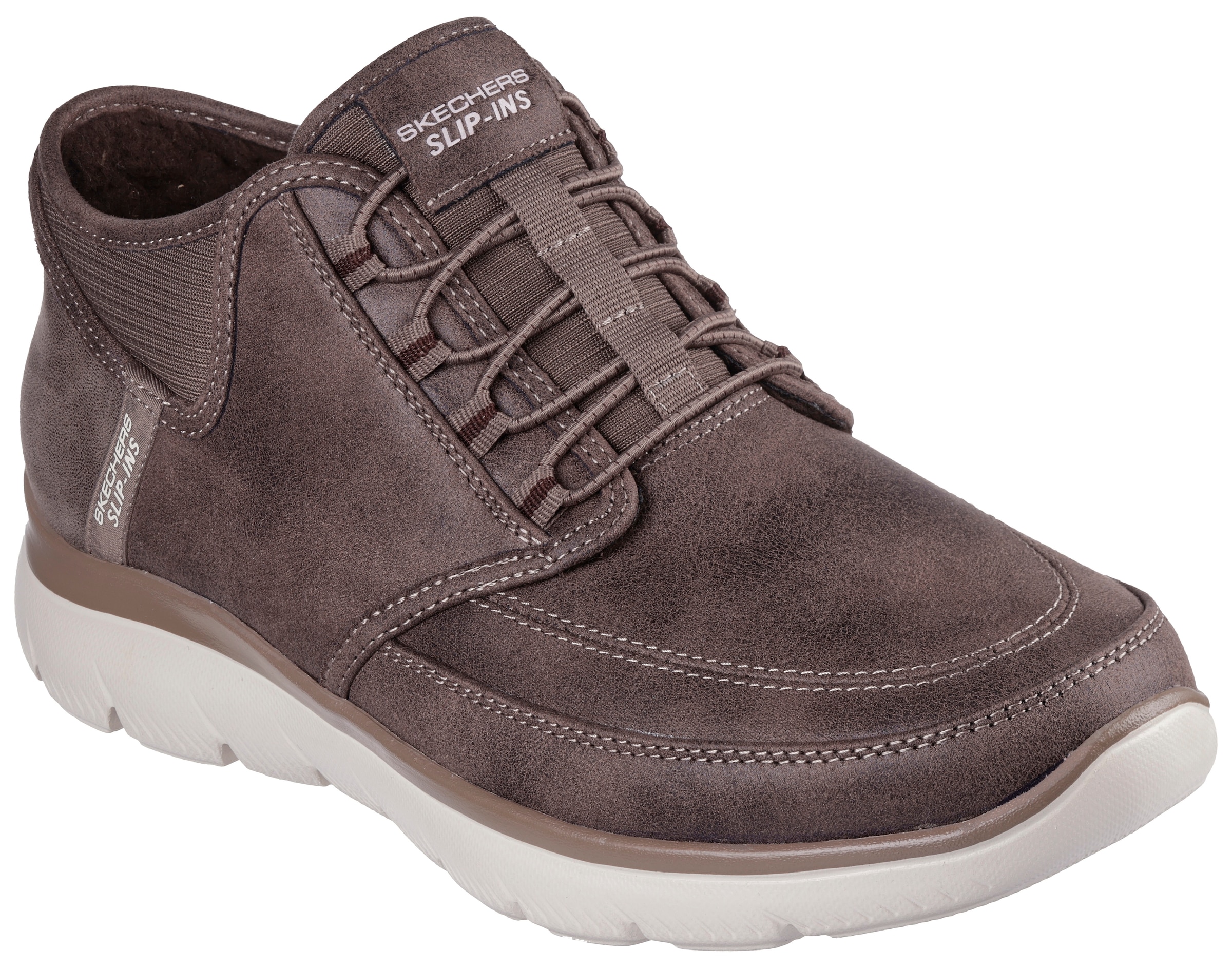 Image of Skechers Slip-On Sneaker "SUMMITS" Schnürboots, Mid Cut Sneaker mit Hands Free Slip-Ins™