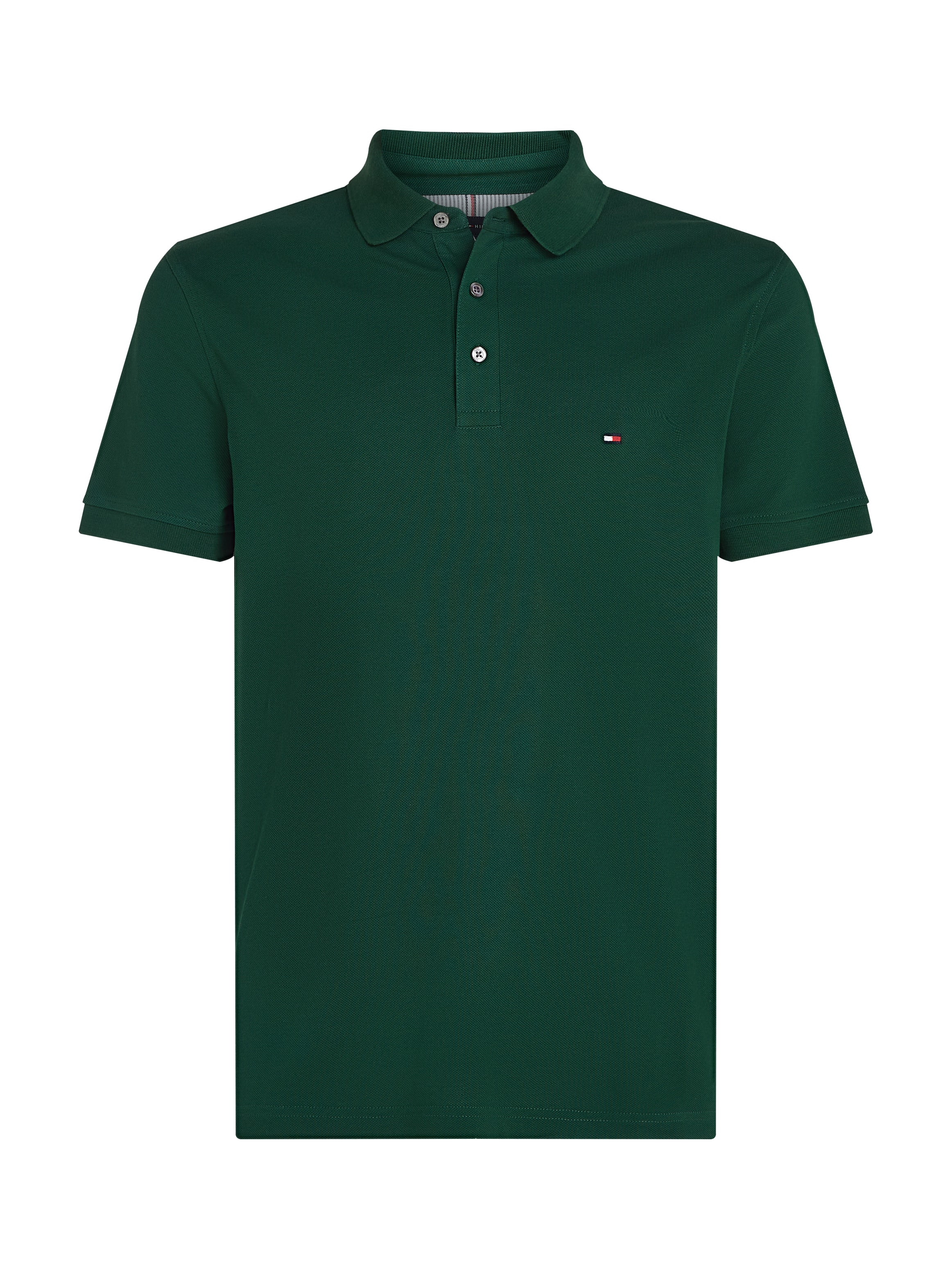 Tommy Hilfiger Poloshirt »1985 SLIM POLO mit Piqué-Struktur und Stickerei« meliert, casual, slim fit, Baumwollmix, Polokragen
