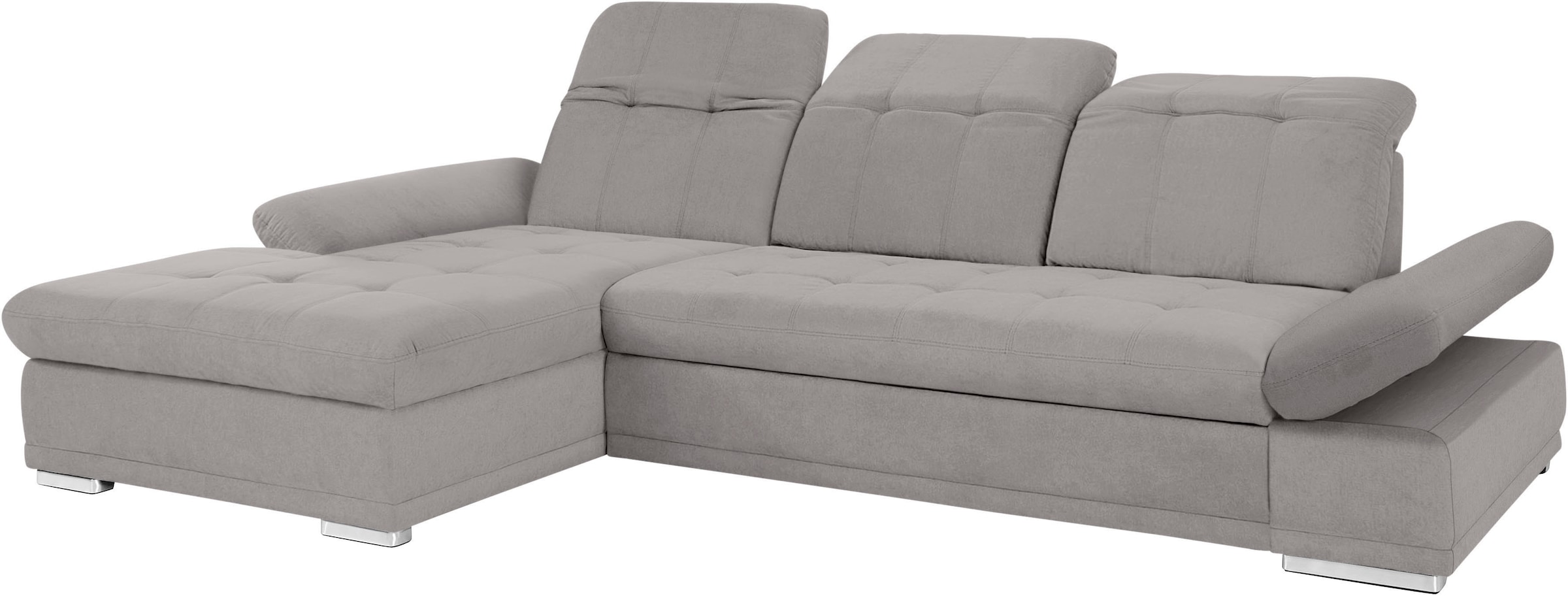 COTTA Ecksofa »Holiday L-Form mit Sitztiefen-, Armteil- und Kopfteilverstellung« wahlweise mit Bettfunktion & Bettkasten