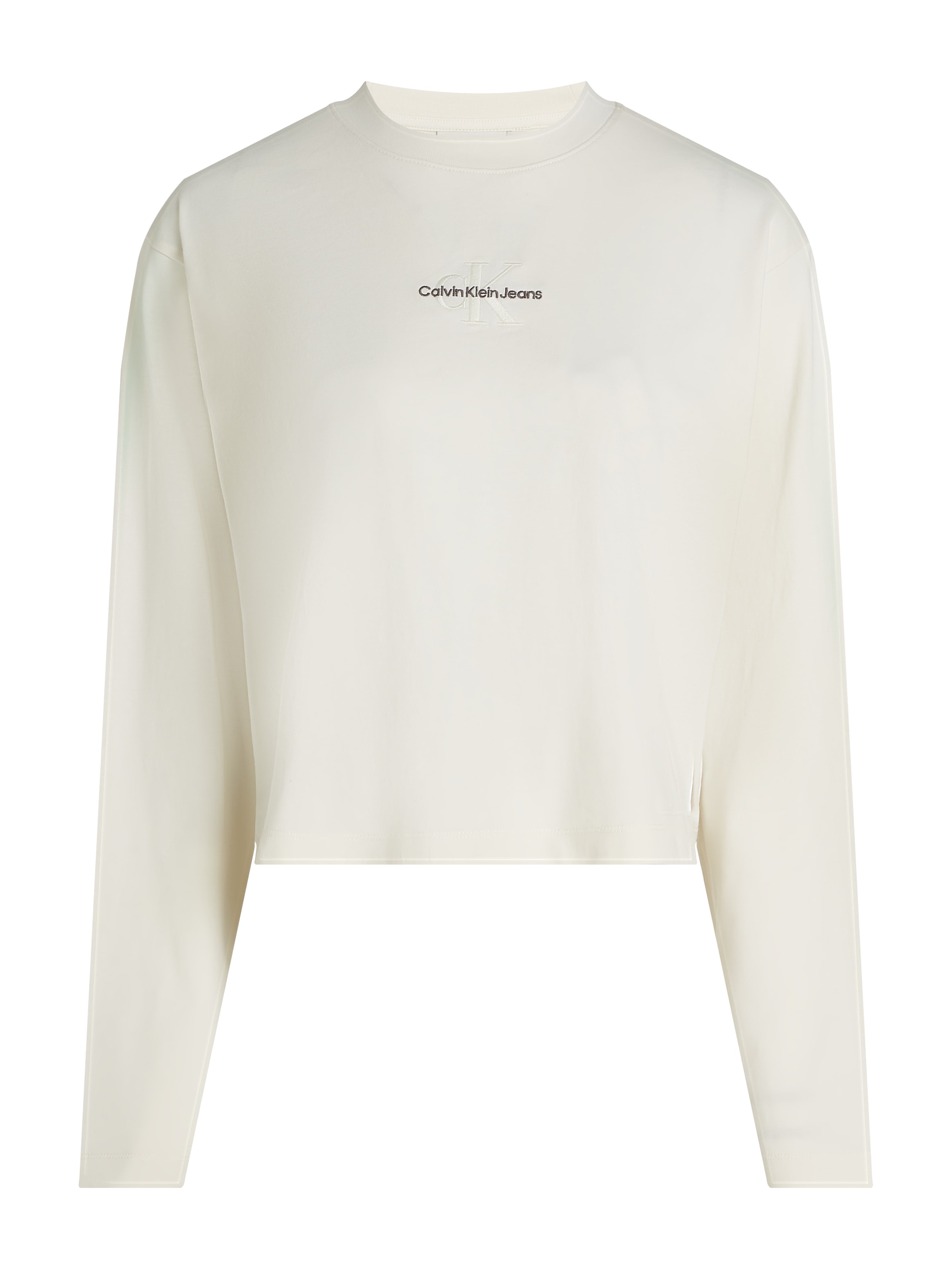 Calvin Klein Jeans Langarmshirt »MONOLOGO LOOSE LS TEE«, mit Logostickerei