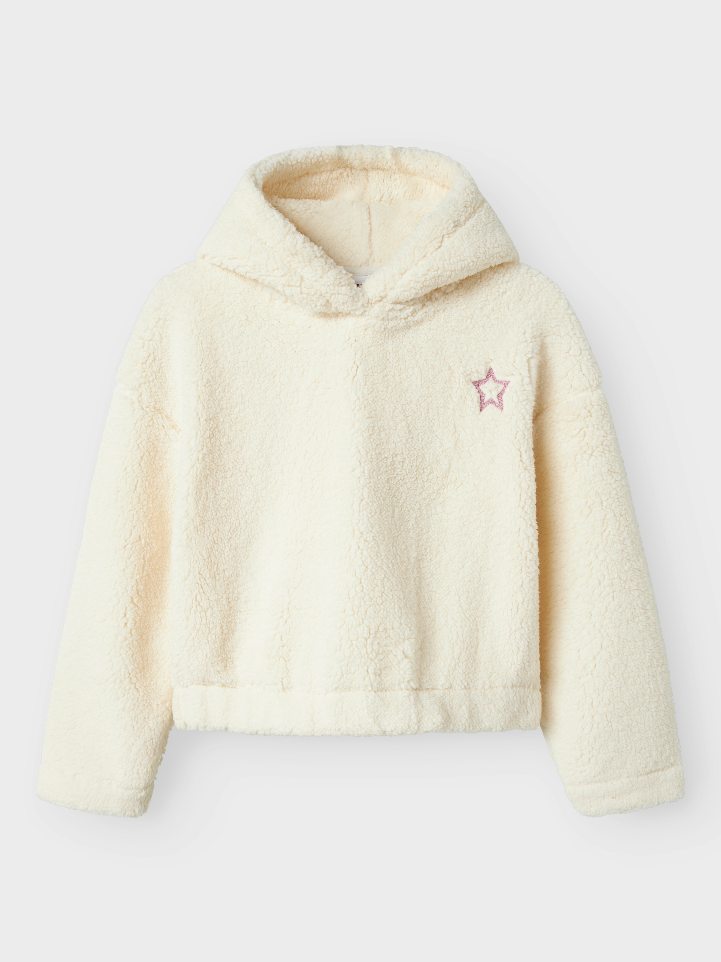 Image of Name It Fleecepullover "NKFODETTE LS TEDDY PULLOVER WH PS"