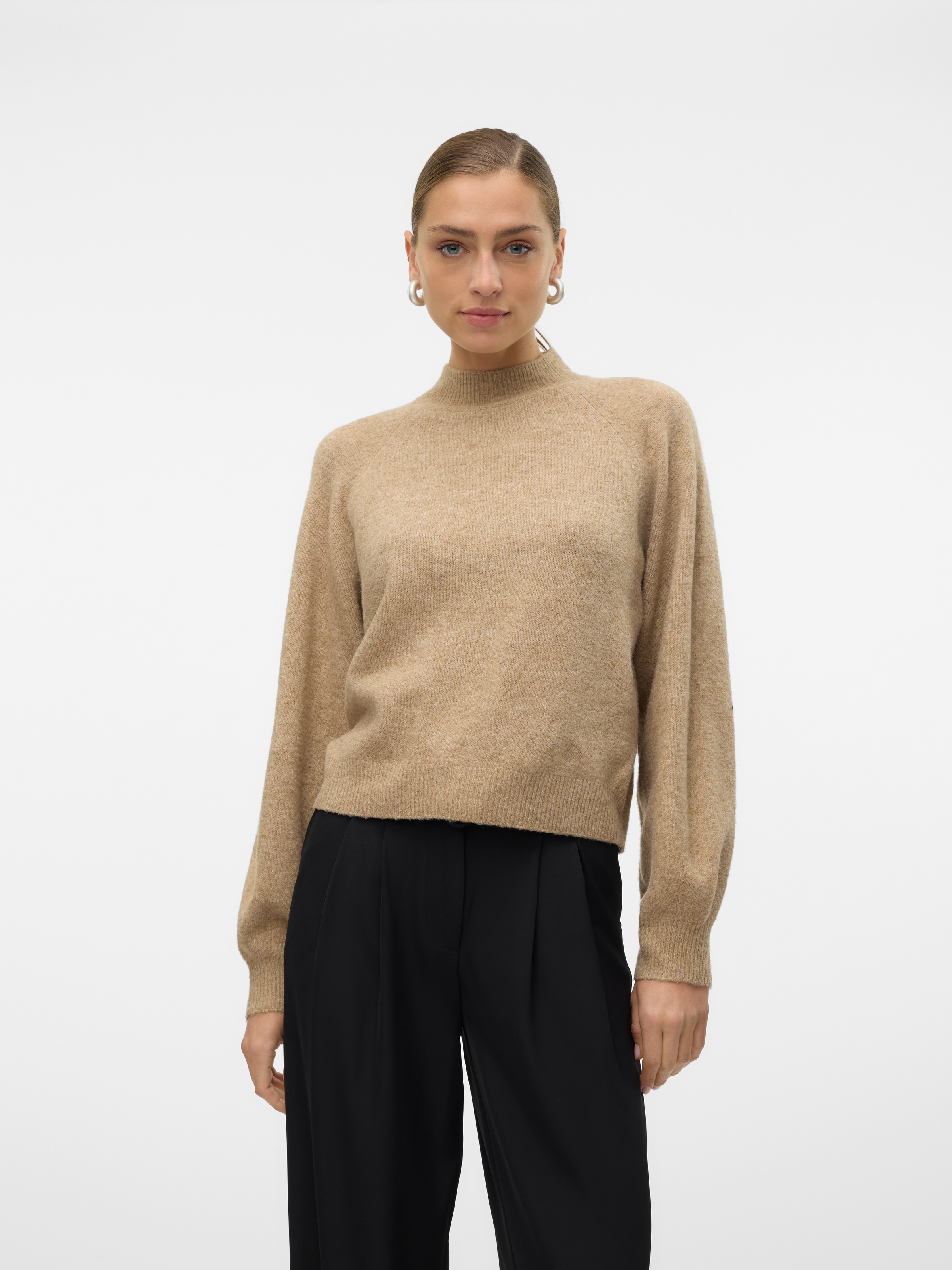 Image of Vero Moda Strickpullover "VMLEAF LS HIGH NECK PULLOVER ENT"