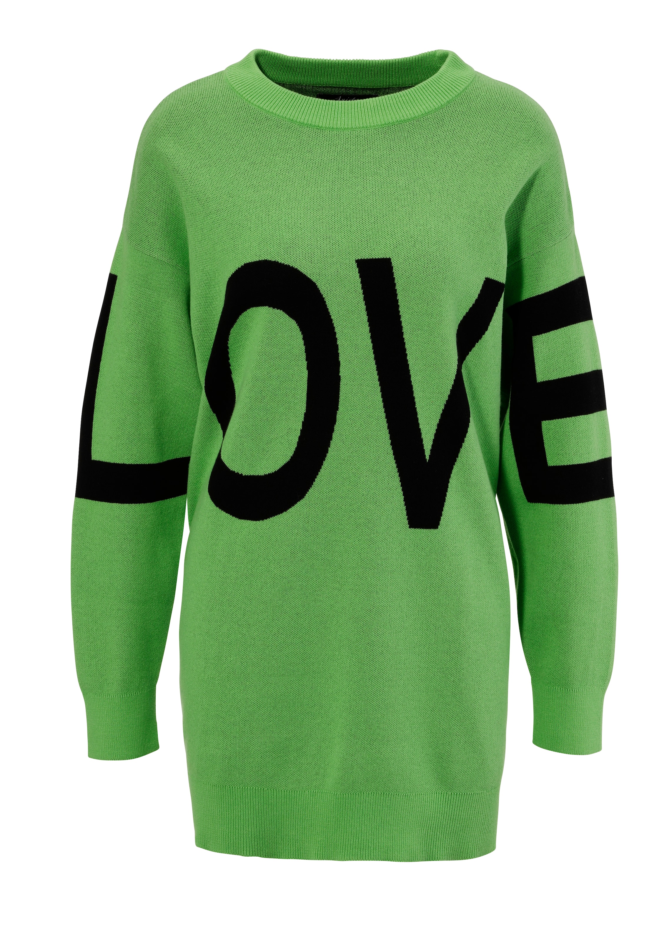 Aniston CASUAL Strickpullover, mit eingestricktem LOVE-Schriftzug - NEUE KOLLEKTION