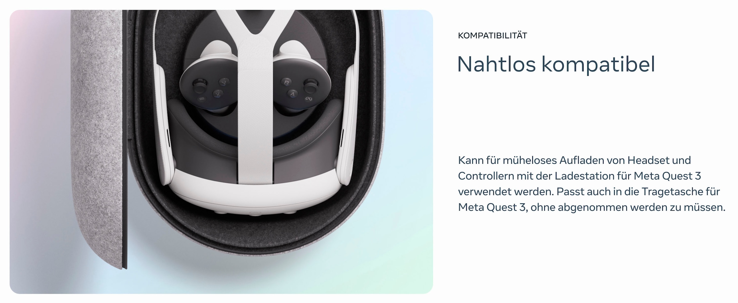 Meta VR Brillen-Halterung »Quest 3 Silicone Facial Interface«