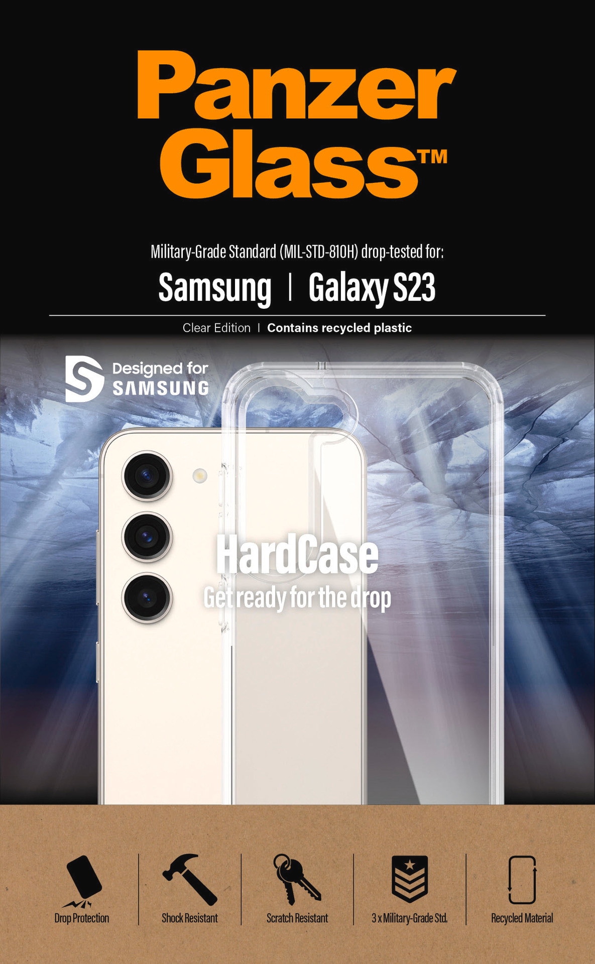 PanzerGlass Couverture arrière »Hardcase - - Samsung Galaxy S23 AB«