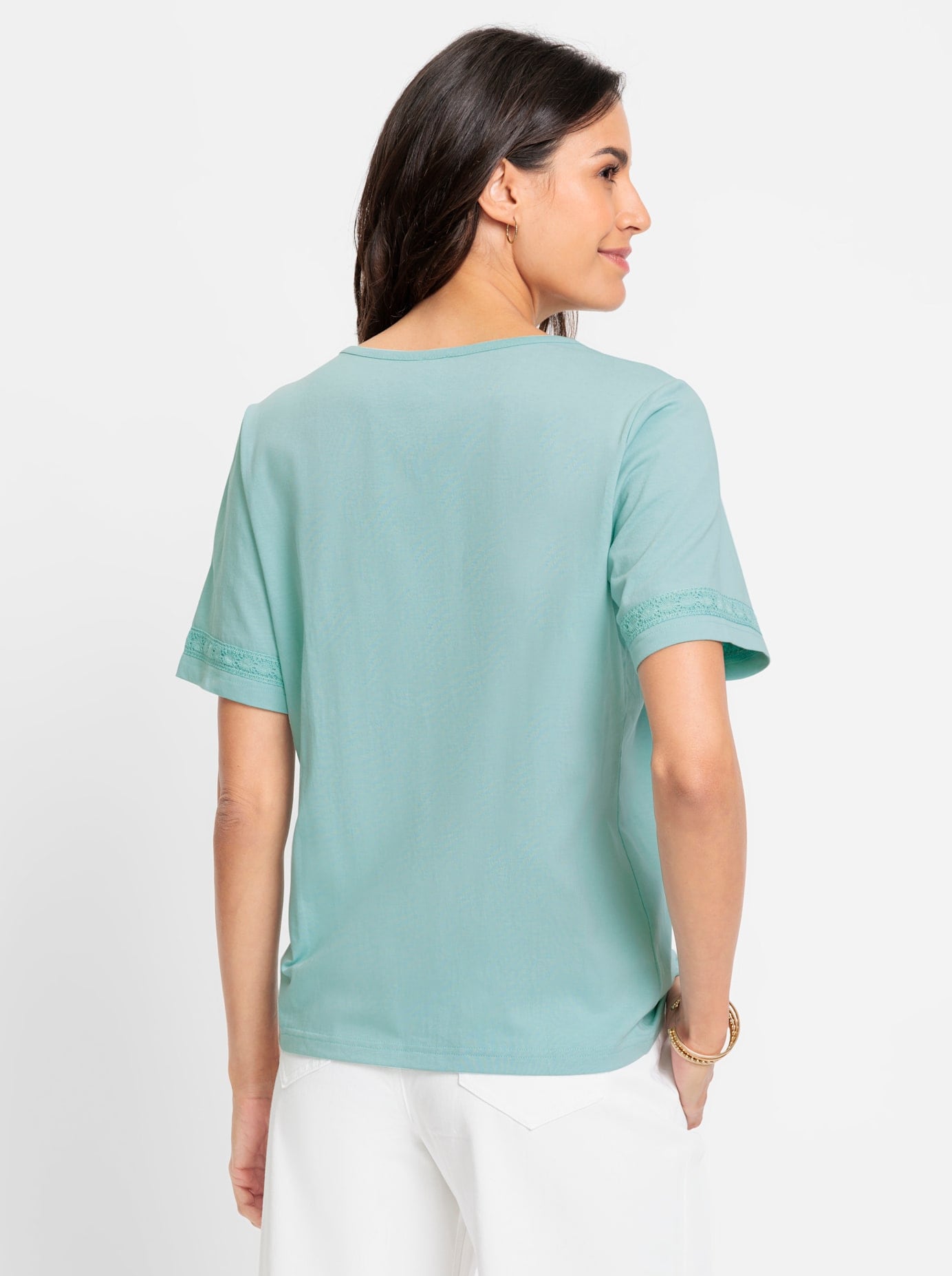 Inspirationen Rundhalsshirt »Kurzarm-Shirt«, (1 tlg.)