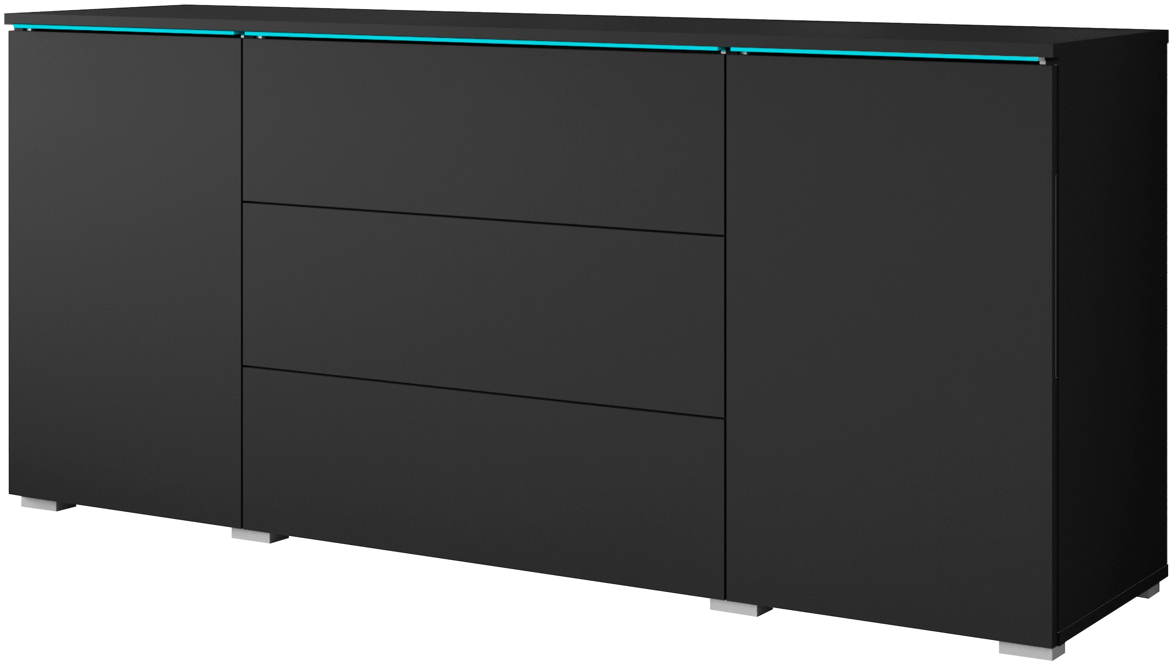 Image of Home affaire Sideboard "VERA, grifflos" verstellbare Einlegeböden, Wahlweise mit oder ohne Beleuchtung