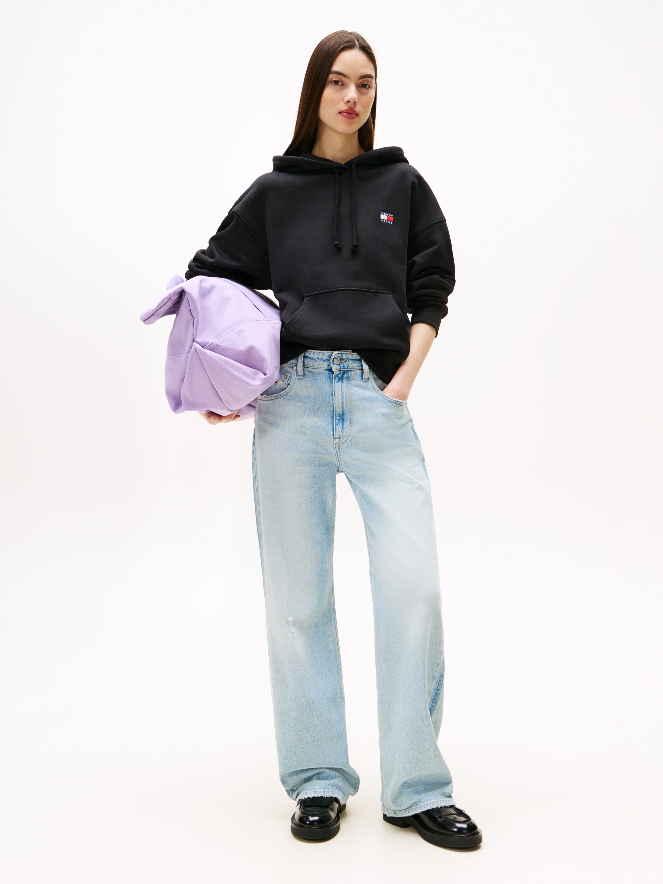 Tommy Jeans Hoodie »TJW BXY BADGE HOODIE EXT«, mit Logo-Badge
