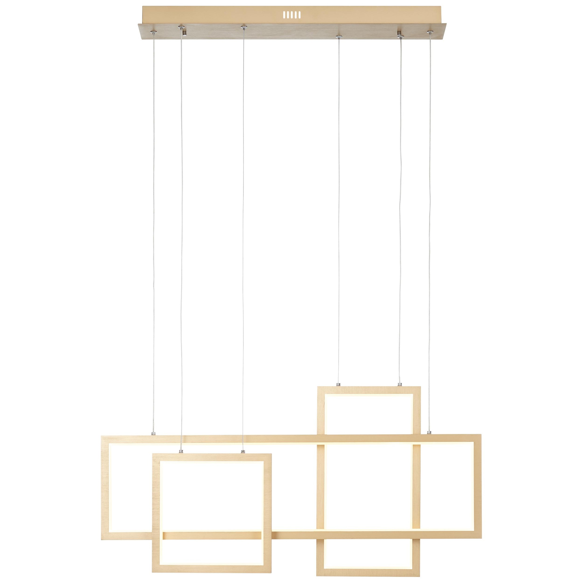 Image of Brilliant Leuchten Pendelleuchte »Gwyn«, 1 St., Warmweiss, LED Hängelampe 80cm alu/gold bei Ackermann Versand Schweiz