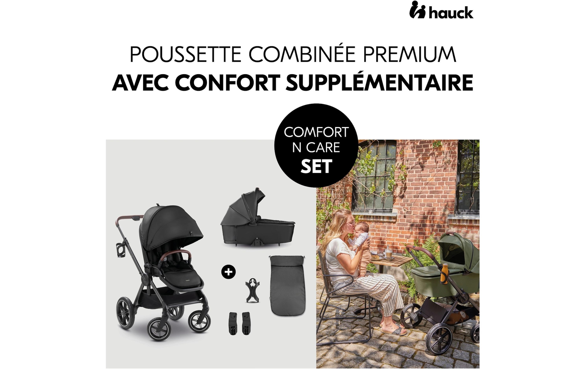 Hauck Poussette combinée »Comfort N Care« 25 kilos