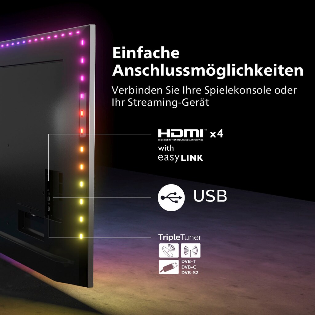 Philips LED-Fernseher »55PML9507/12«, 139 cm/55 Zoll, 4K Ultra HD, Android TV-Smart-TV