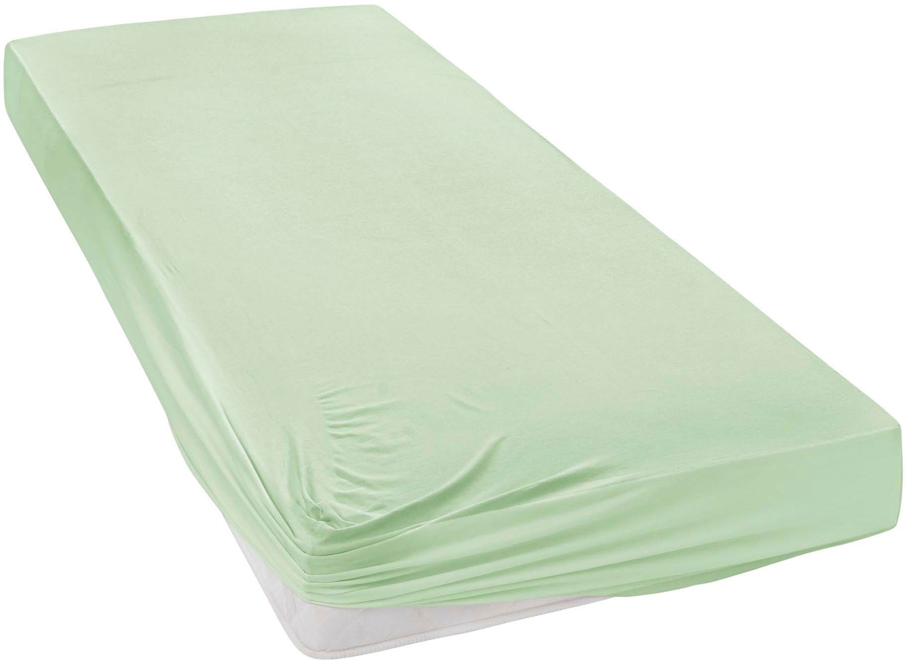Janine Spannbettlaken "MAKO-FEINJERSEY 5007" aus 100% Baumwolle, für Matratzen bis 26 cm Höhe