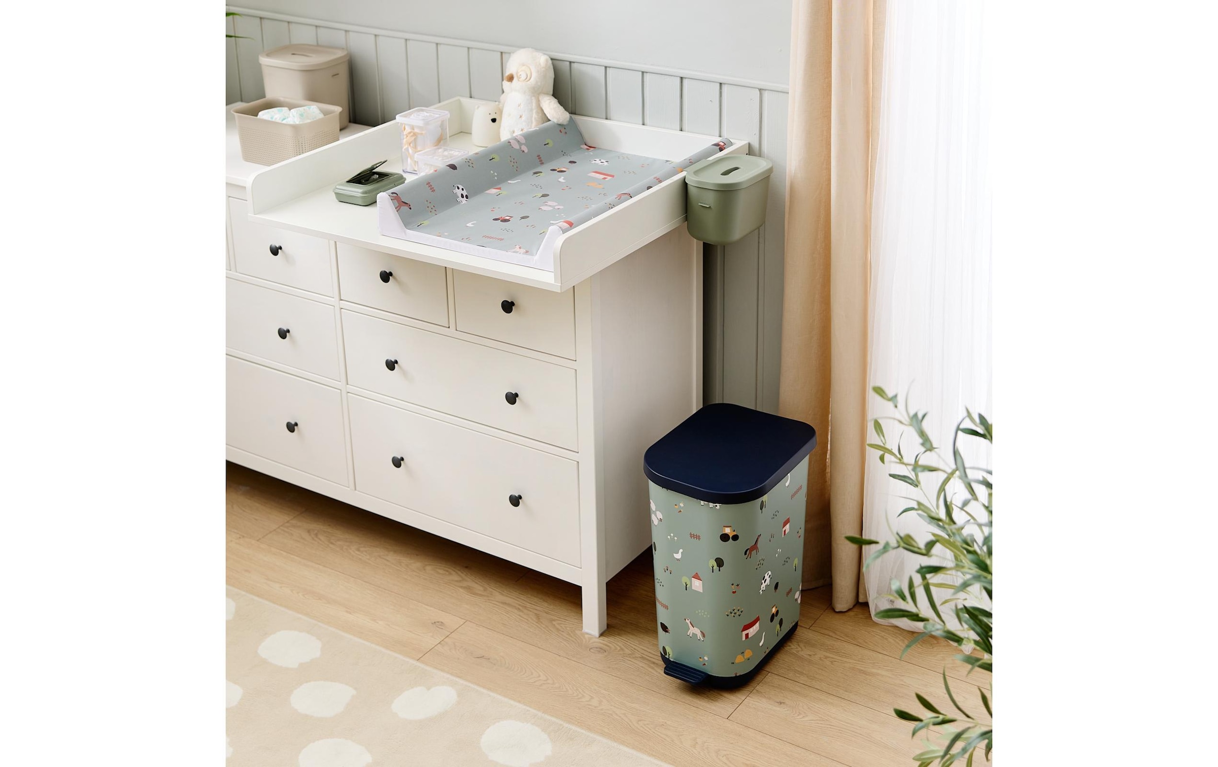 Rotho Babydesign Seau à couches »Yuma Farmtiere 35 l«