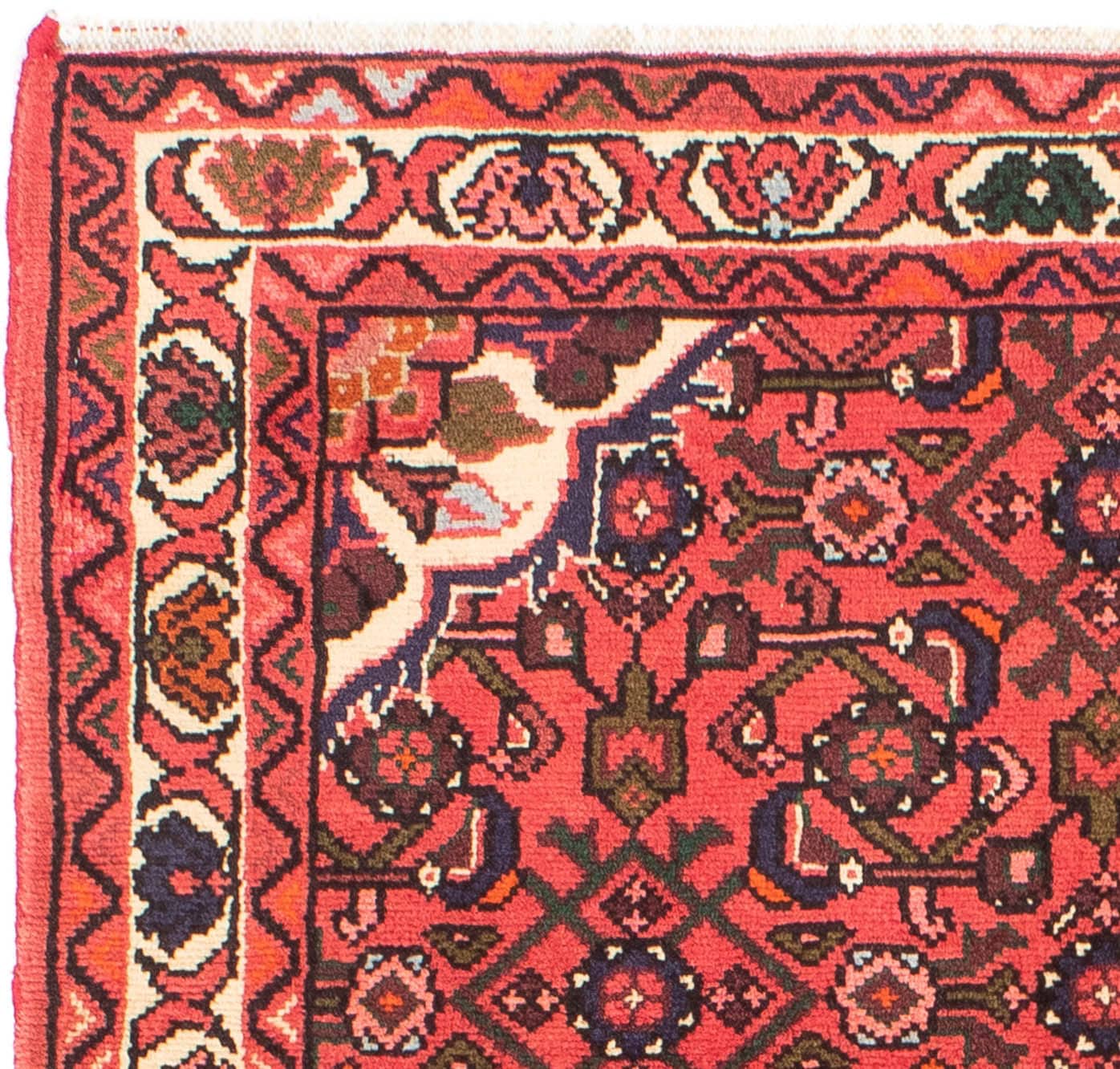 morgenland Orientteppich »Perser - Nomadic - 155 x 105 cm - rot«, rechteckig, Wohnzimmer, Handgeknüpft, Einzelstück mit Zertifikat