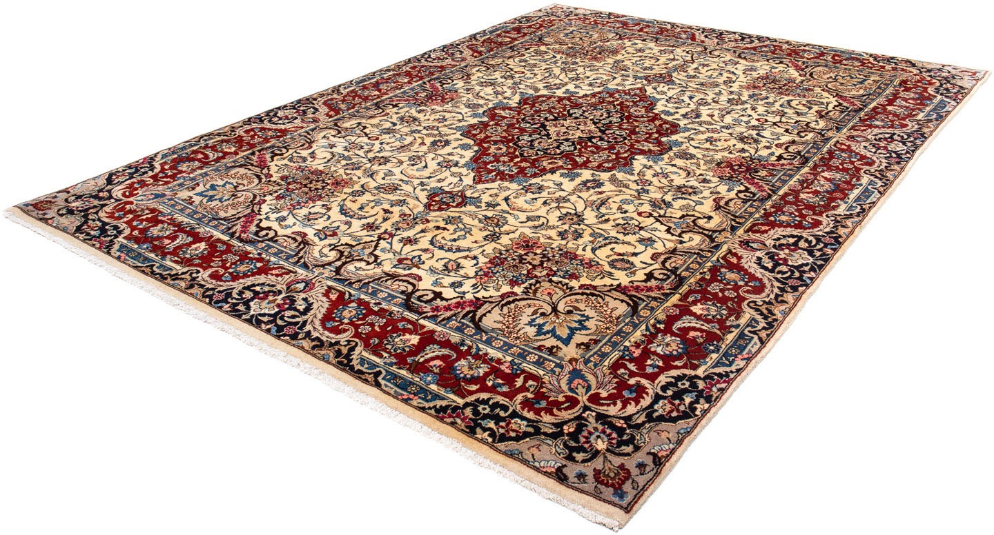 Image of morgenland Orientteppich »Perser - Keshan - 315 x 228 cm - beige«, rechteckig, 10 mm Höhe, Wohnzimmer, Handgeknüpft, Einzelstück mit Zertifikat bei Ackermann Versand Schweiz