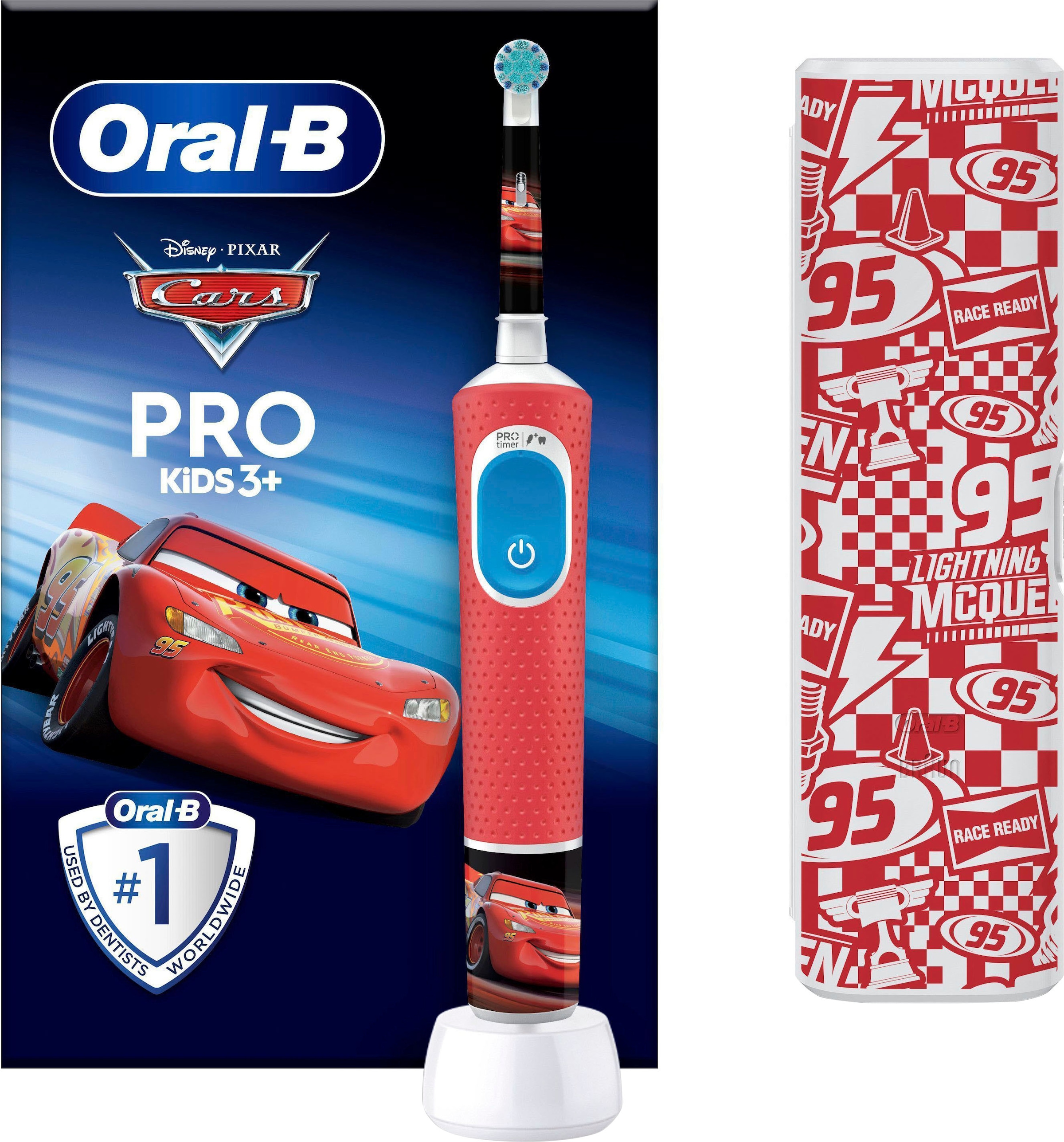 Elektrische Zahnbürste »Pro Kids Cars«, 1 St. Aufsteckbürsten, für Kinder ab 3 Jahren