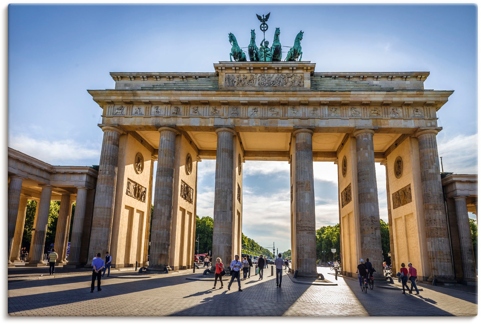 Image of Artland Wandbild »Brandenburger Tor in Berlin«, Gebäude, (1 St.), in vielen Grössen & Produktarten - Alubild / Outdoorbild für den Aussenbereich, Leinwandbild, Poster, Wandaufkleber / Wandtattoo auch für Badezimmer geeignet bei Ackermann Versand Schweiz