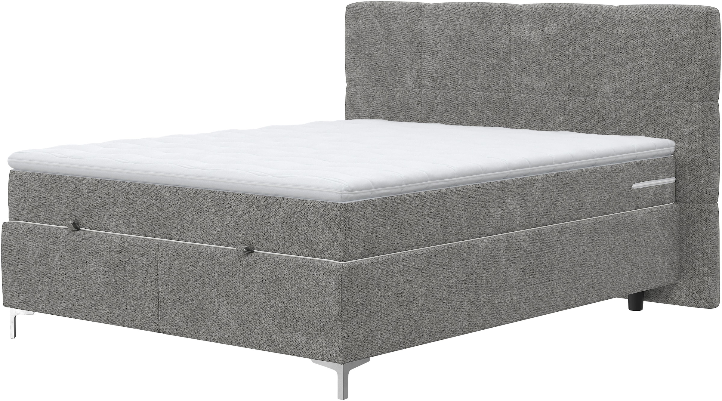 COTTA Boxbett »KIMY, Stauraumbett mit Bettkasten & Taschenfederkernmatratze H3« mit Kaltschaumtopper, Gewebe- oder Struktur-Bezug, 160/180 cm x 200 cm