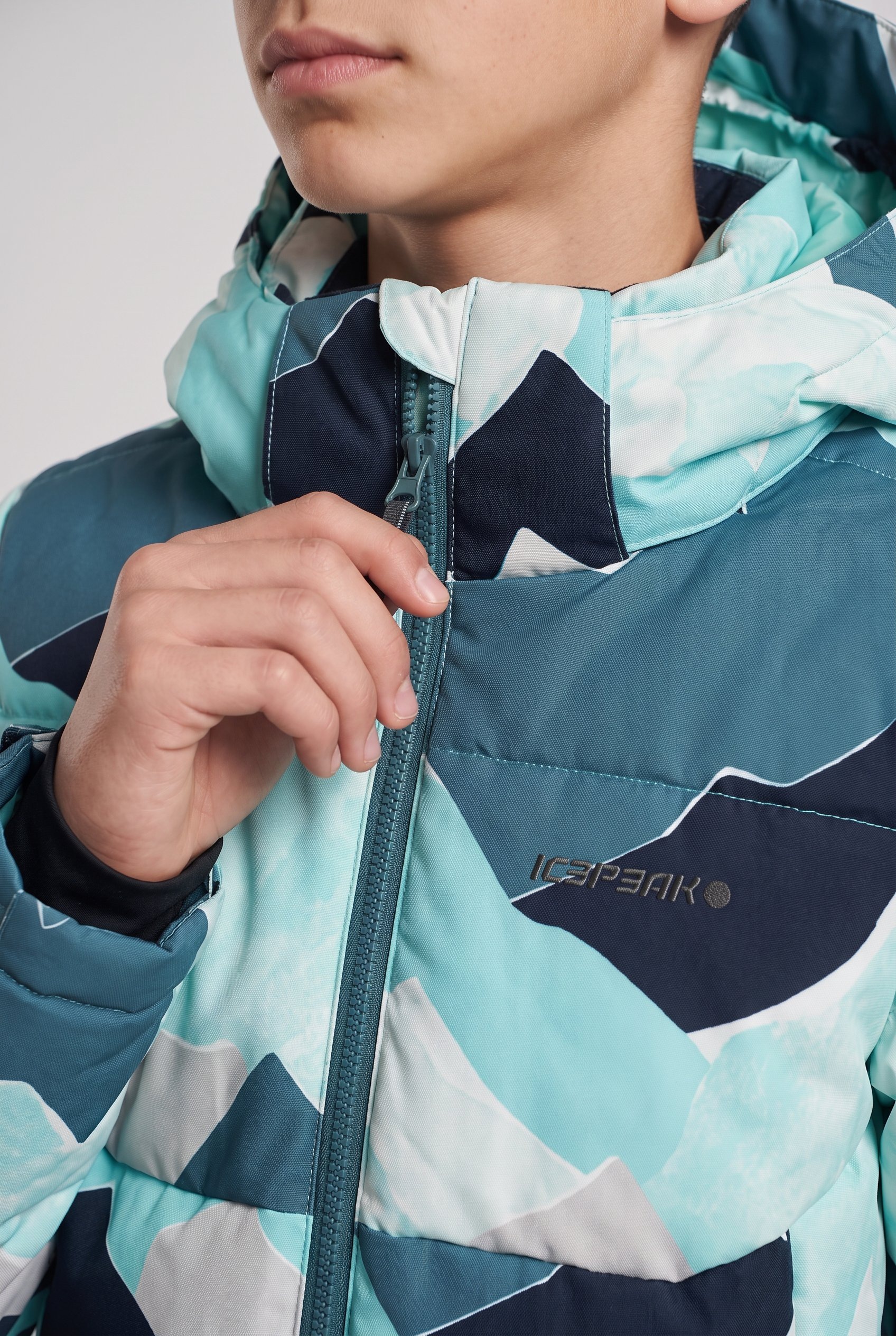 Icepeak Veste de ski »ICEPEAK LADUE JR« pour enfants et adolescents, avec fermeture éclair, respirant