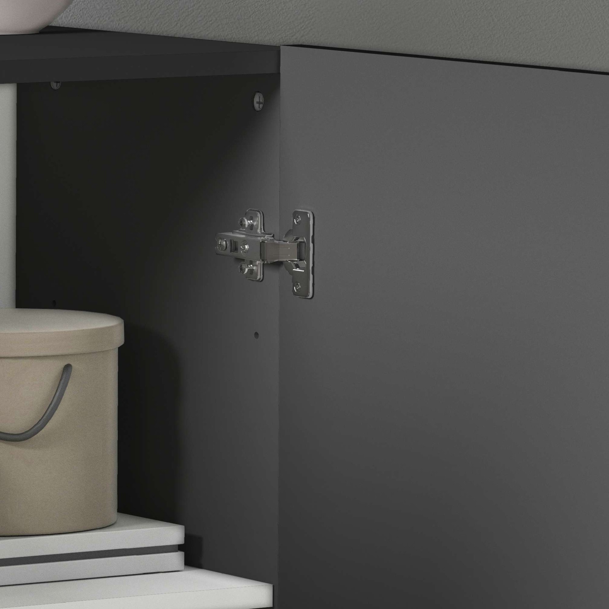 Home affaire Aktenschrank »Essential, Mehrzweckschrank, Büroschrank mit 2 Türen« & verstellbaren Einlegeböden, Höhe 86 oder 166 cm, Made in Italy