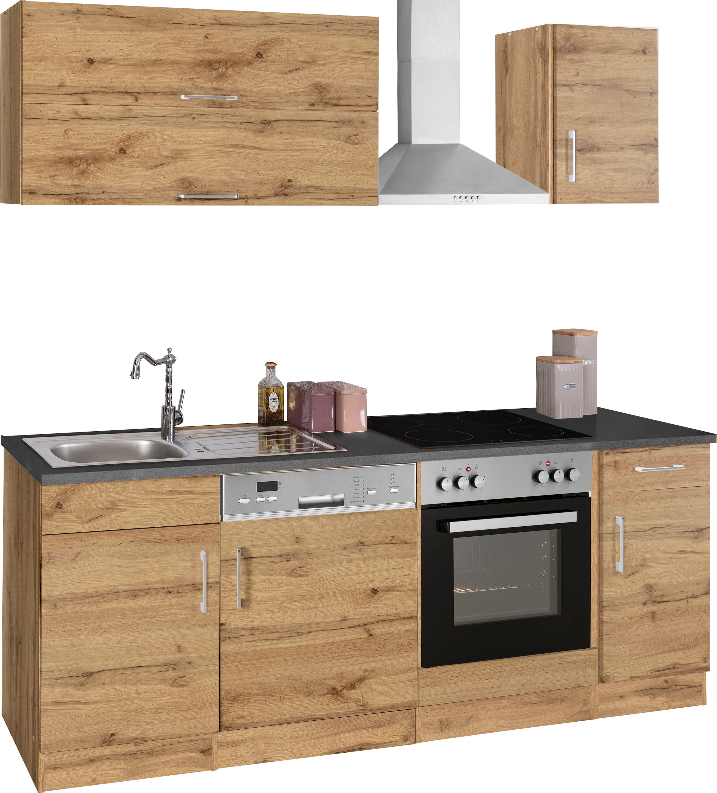 KOCHSTATION Kitchenette »KS-Colmar« sans appareils électriques, largeur 210 cm