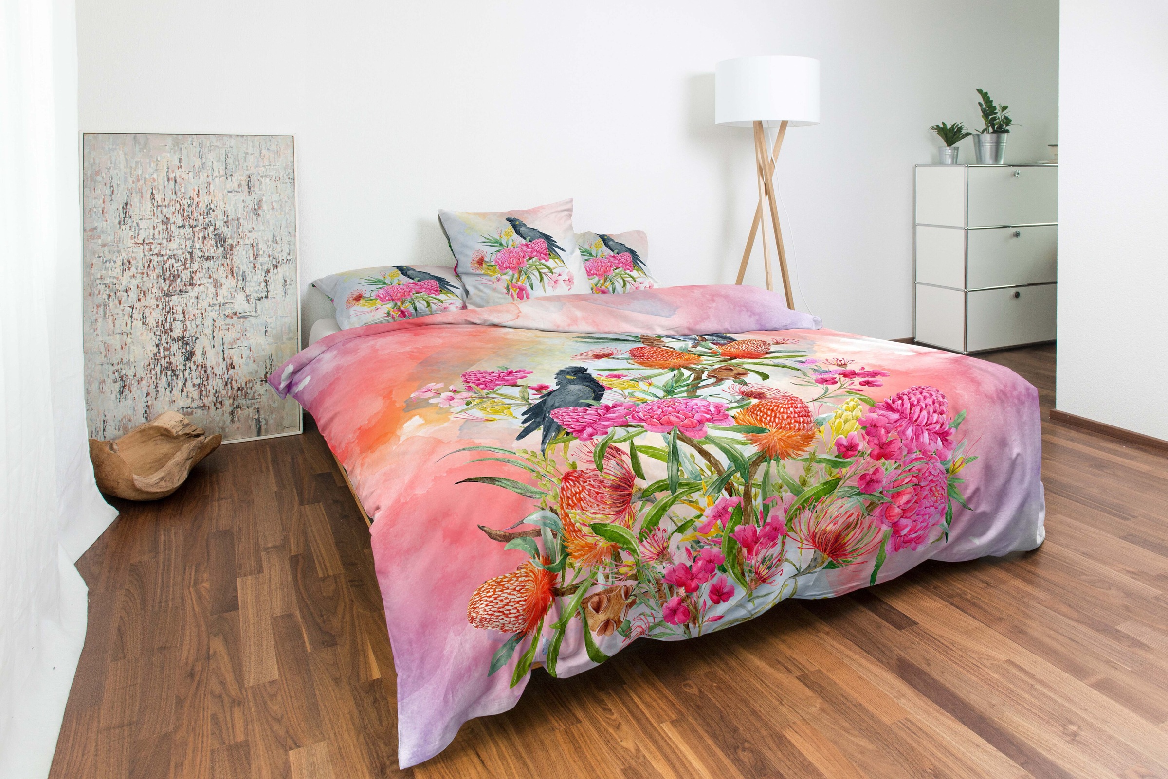 Image of Nobilium Kissenbezug »Parrots«, (1 St.), verdeckter Reissverschluss bei Ackermann Versand Schweiz