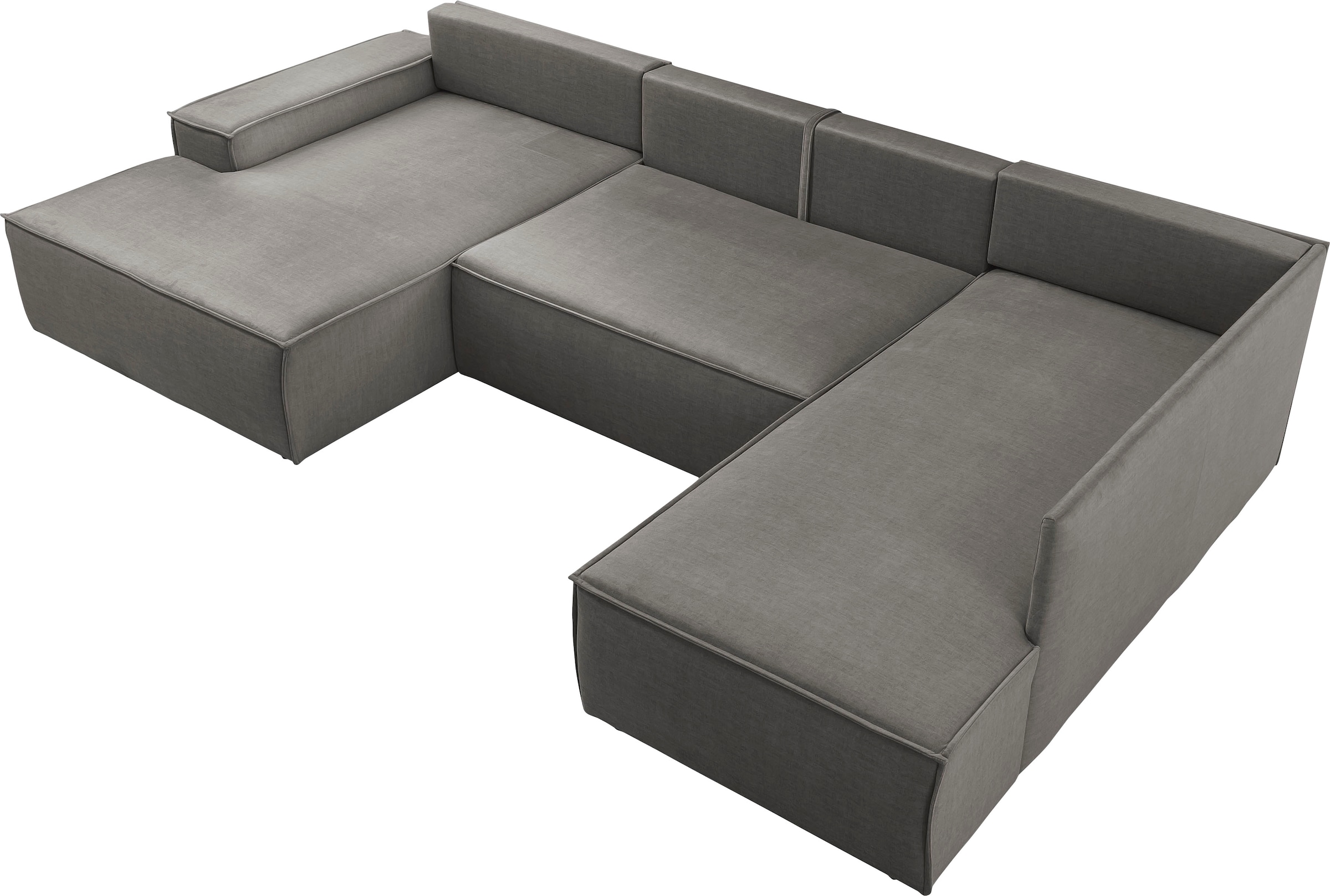 GOODproduct Paysage de salon »SHERWOOD U-Form, 329 cm - OTTO. Verlässliche Qualität.« Schlaffunktion m. Bettkasten (194x139 cm), Cord, Vintage, Samtvelours