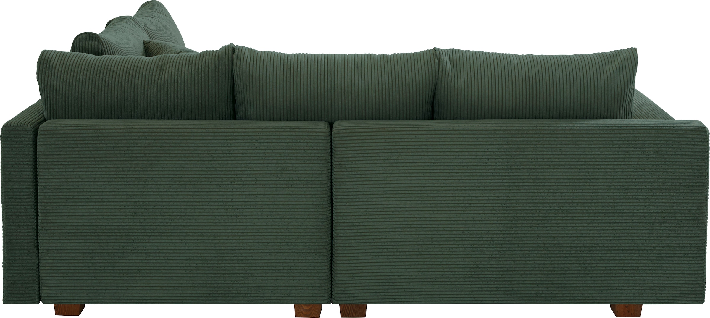 Home affaire Ecksofa »Rice L-Form inkl. Hocker«, (Set, mit Hocker), mit Bonnellfederkern, Hocker & Kissen, Ottomane beidseitig montierbar