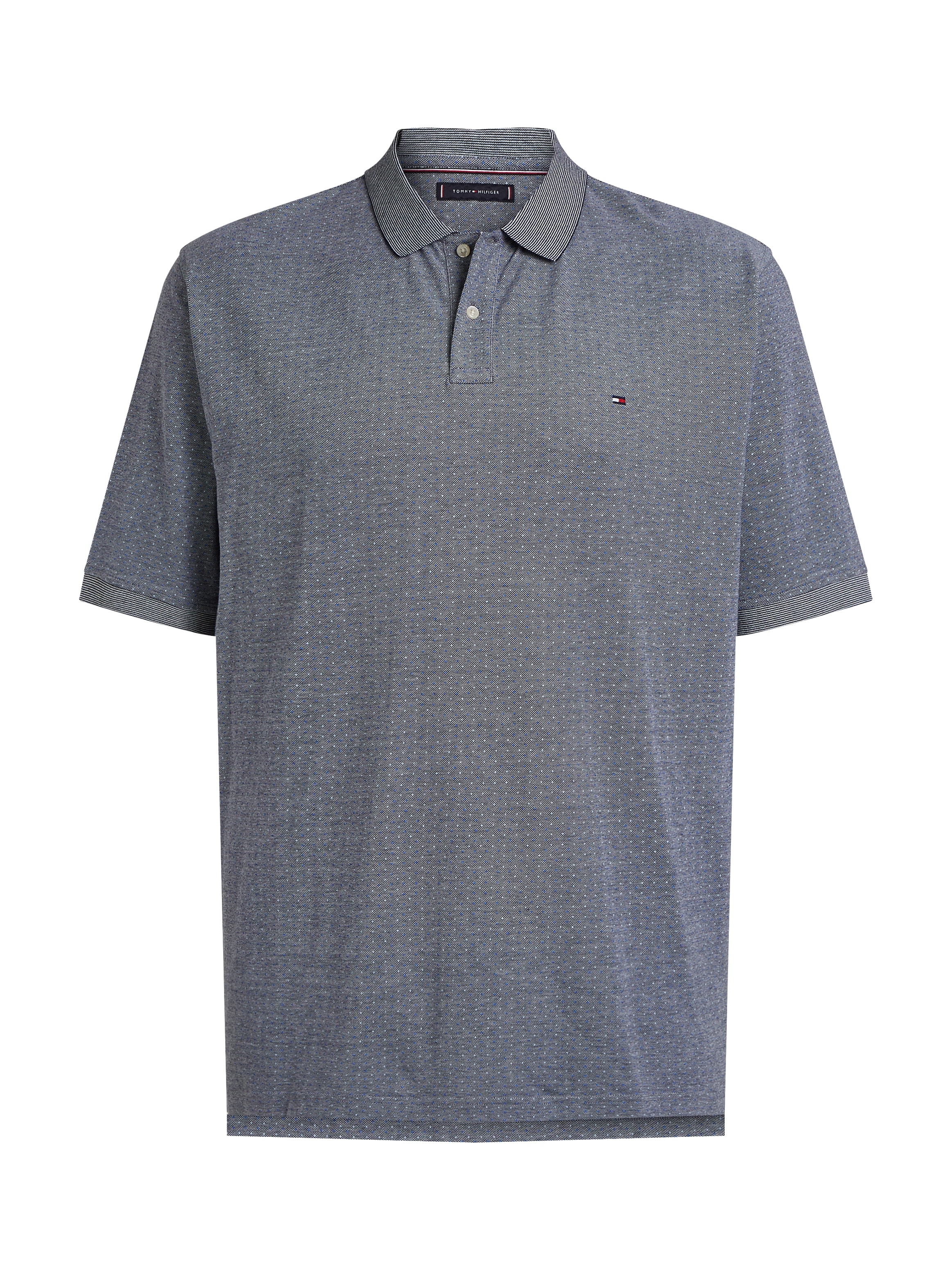 Tommy Hilfiger Big & Tall Poloshirt »BT-PIQUE MICROPRINT REG POLO-B«, in Grossen Grössen, Logostickerei