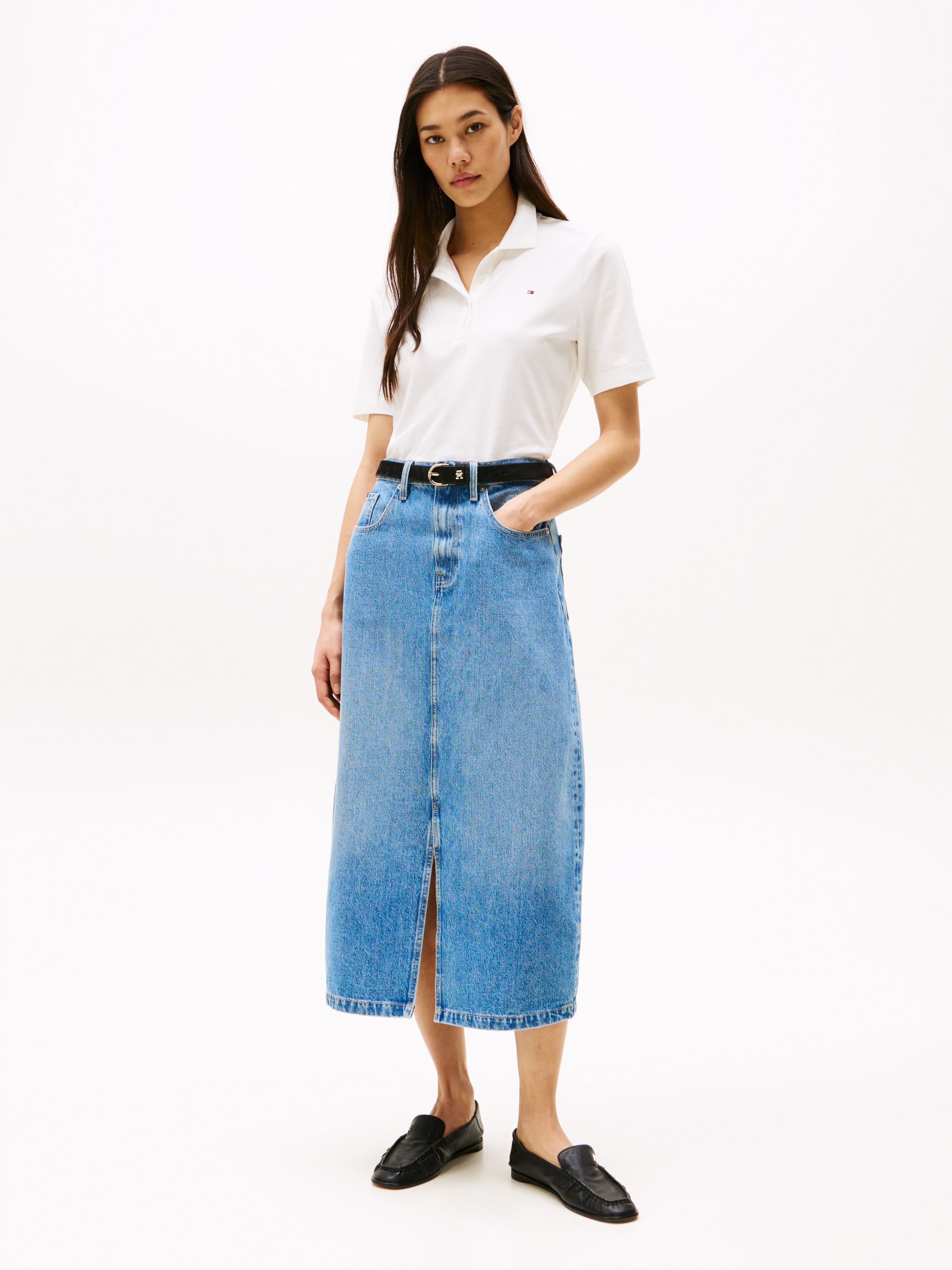 Tommy Hilfiger Poloshirt »1985 REG PIQUE POLO« mit Logo-Stickerei, Seitenschlitze, Regular Fit