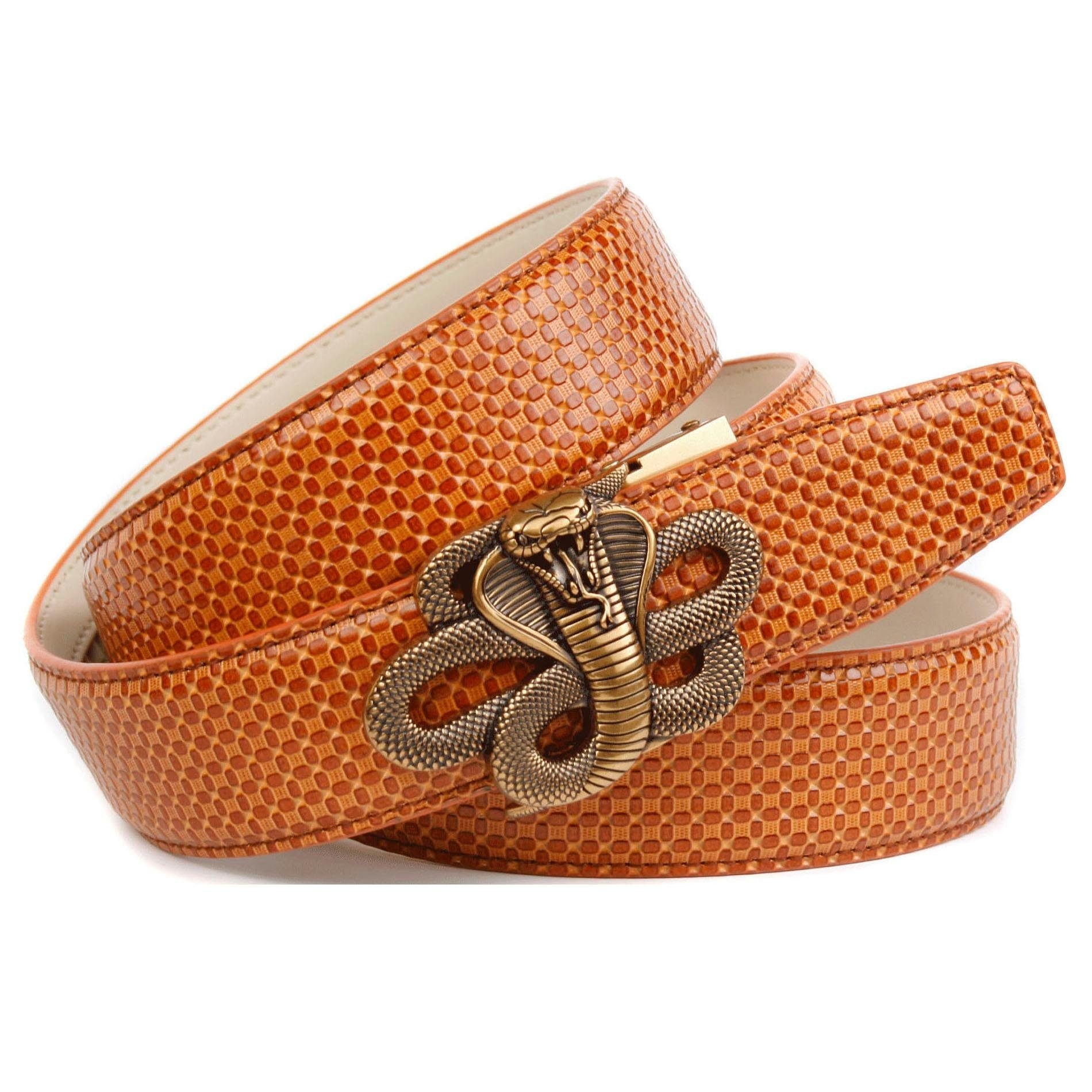 Image of Anthoni Crown Ledergürtel, mit Schliesse "Kobra" in altmessing bei Ackermann Versand Schweiz