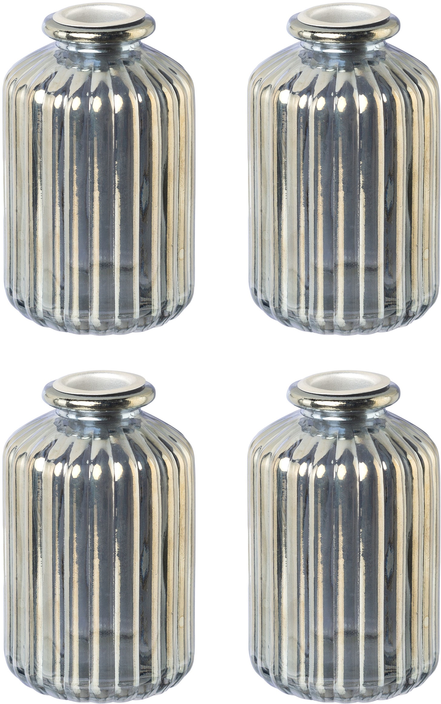 Creativ deco Porte-bougies »Weihnachtsdeko« Glas mit hübscher Reliefstruktur