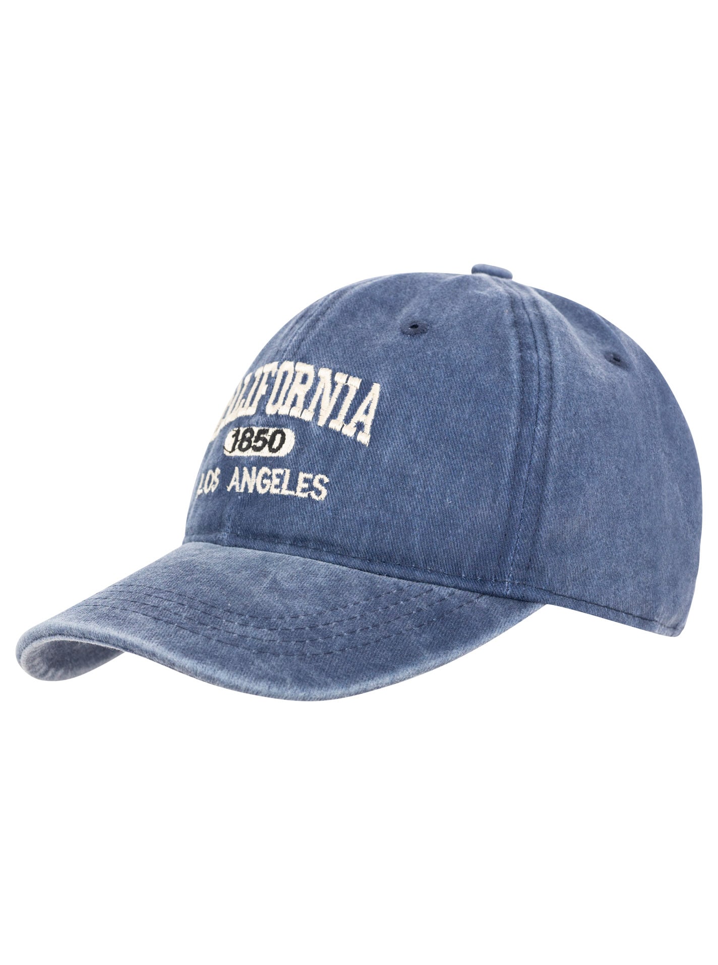 Zwillingsherz Baseball Cap »"California"« Vintage Look, Statement Stickerei