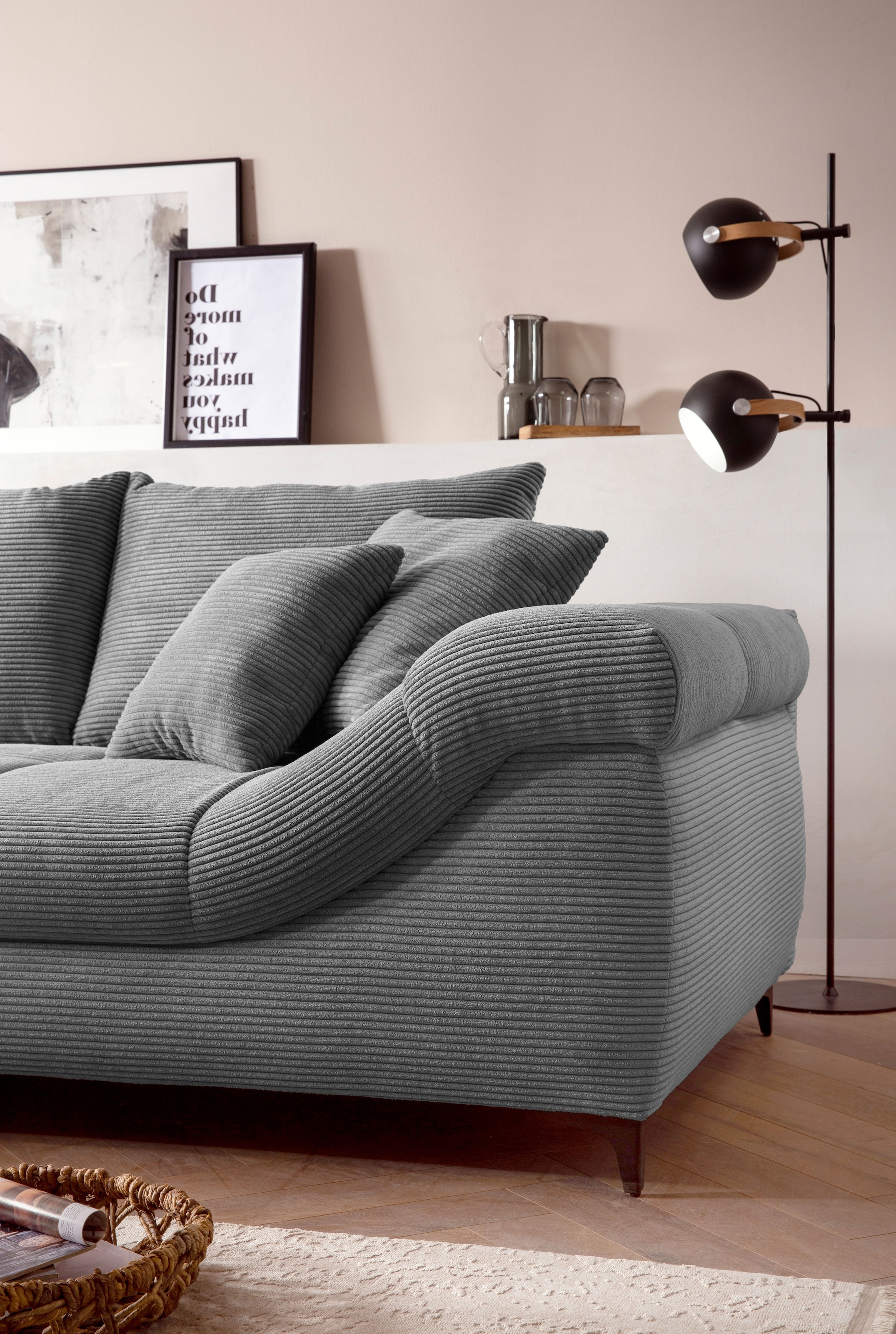 Mr. Couch Ecksofa »Ronaldo, L-Form, wahlweise mit Kaltschaum« wahlweise mit Kaltschaum