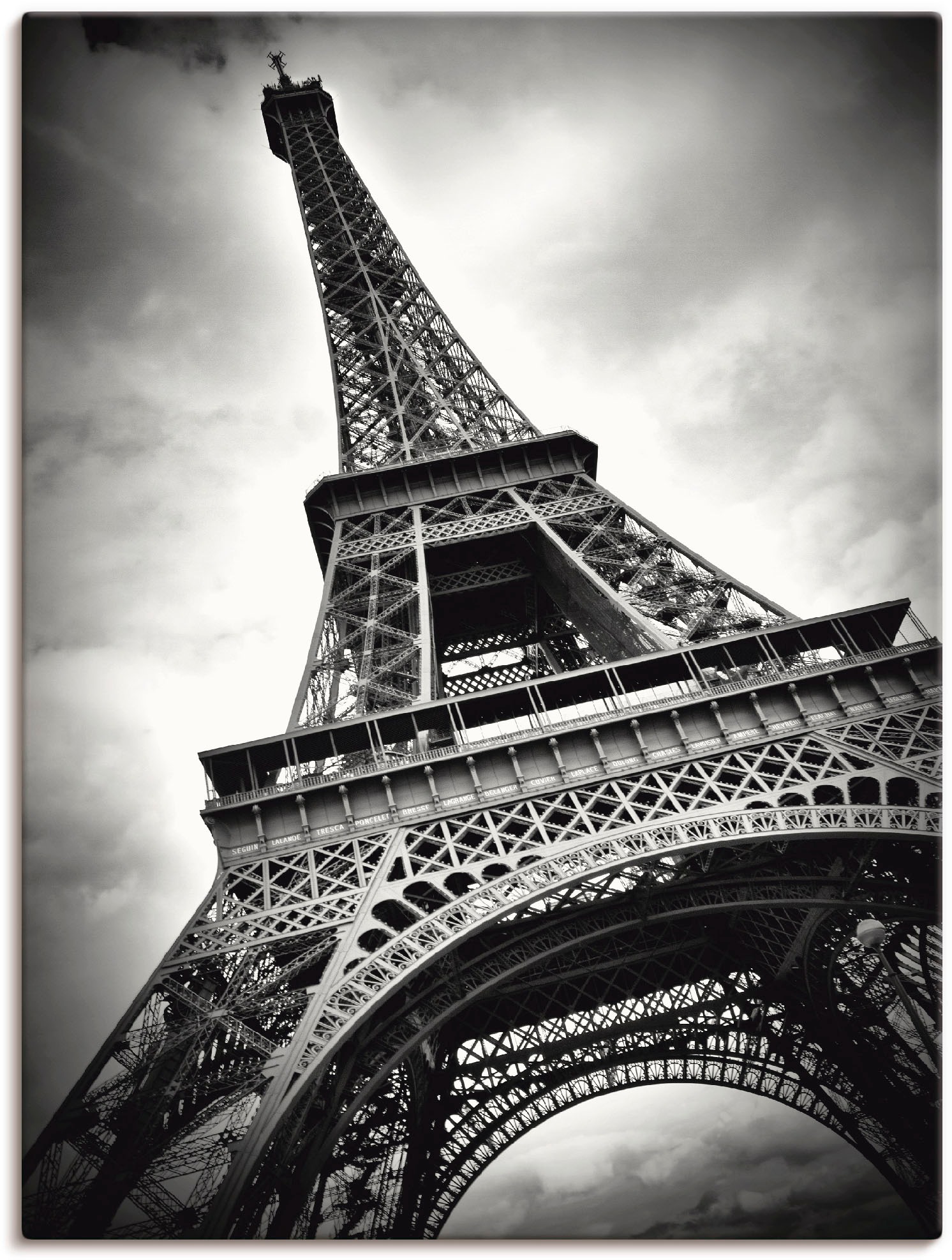 Artland Wandbild »Eiffelturm Paris«, Gebäude, (1 St.), als Leinwandbild, Poster in verschied. Grössen