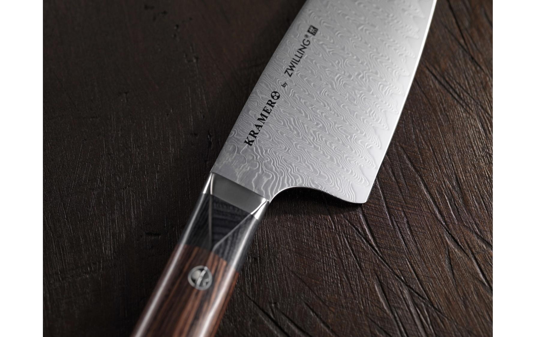 Zwilling Santokumesser »Kramer Meiji 18 cm« Japanisches Santokumesser mit markanter Damast-Klinge
