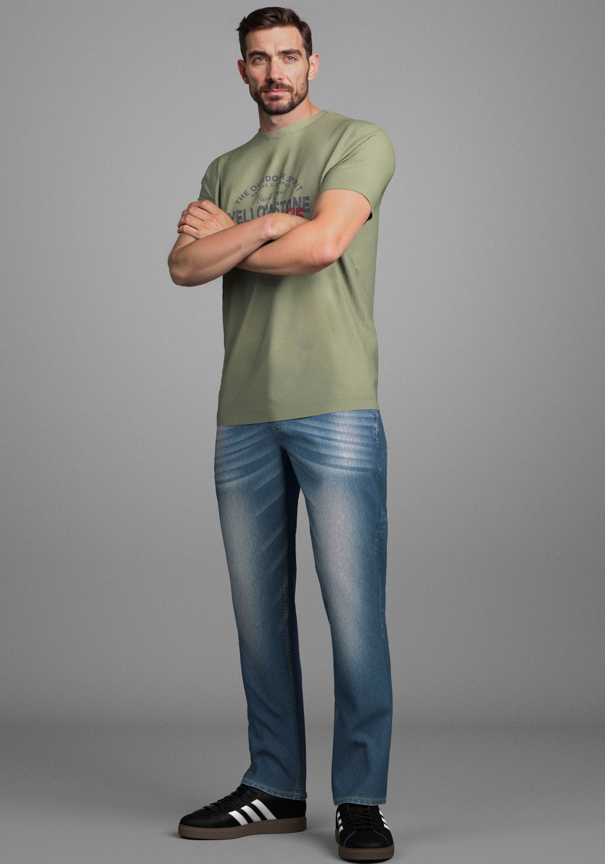 Arizona Dehnbund-Jeans »Paul« elastischer Dehnbund,  Comfort-Fit,  gerader Beinschnitt