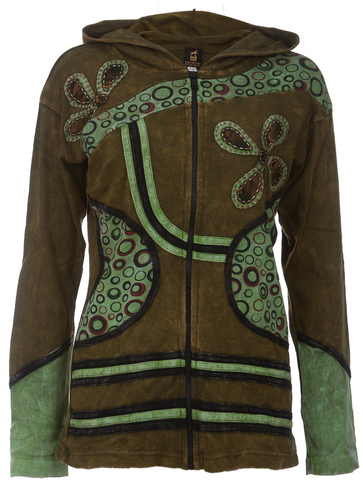 Fleecejacke »Patchwork Multicolor NUNAVUT FLOWER POWER«