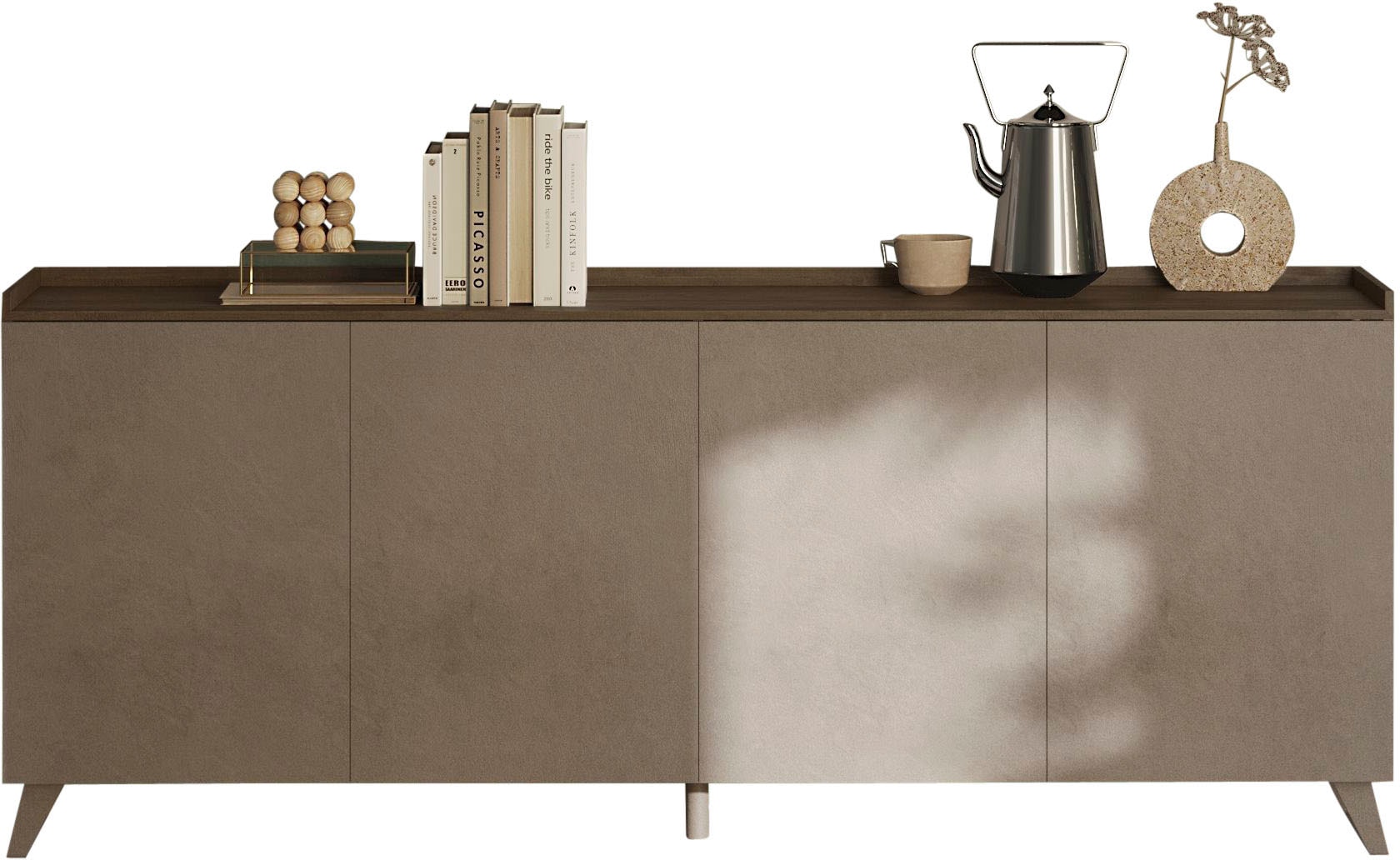 Image of Home affaire Sideboard "Tray, Breite 241, Kommode mit 4 Türen" "Tablet", Push-to-open Funktion