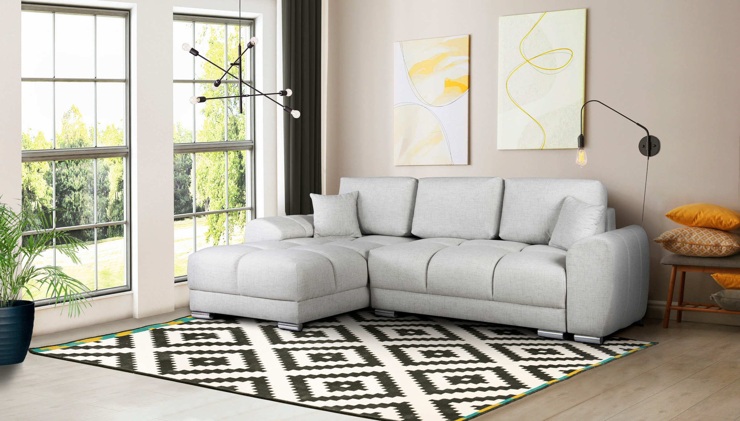 Image of INOSIGN Ecksofa »Azzuro«, incl. Bettfunktion und Bettkasten bei Ackermann Versand Schweiz