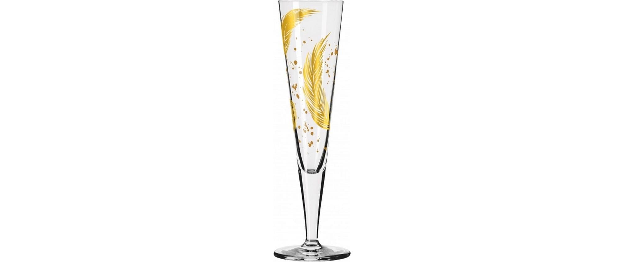 Ritzenhoff Champagnerglas »Goldfarbennacht No 42. 1 Stück, Transparent«