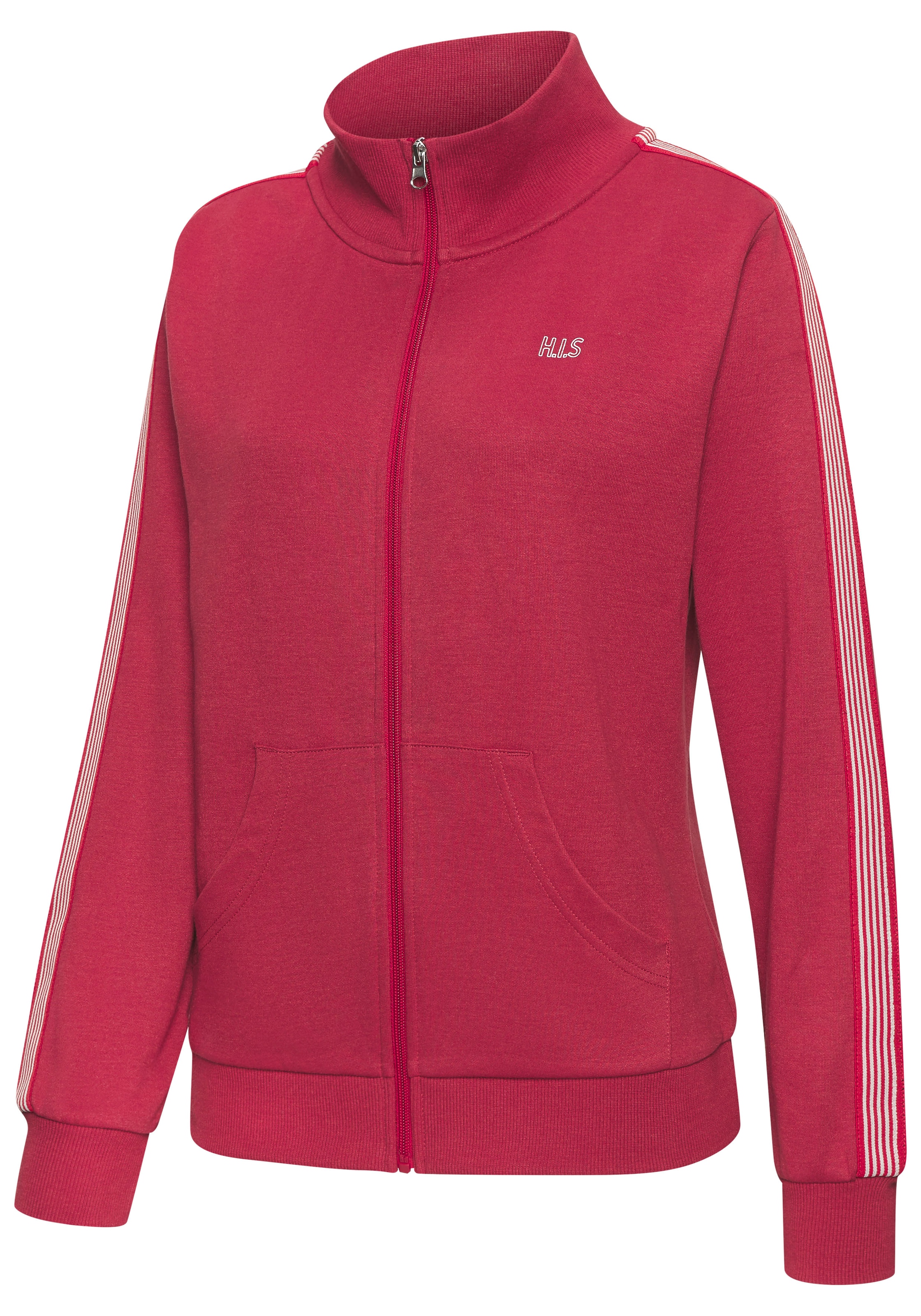 H.I.S Sweatjacke, mit gestreiftem Tape an den Ärmeln